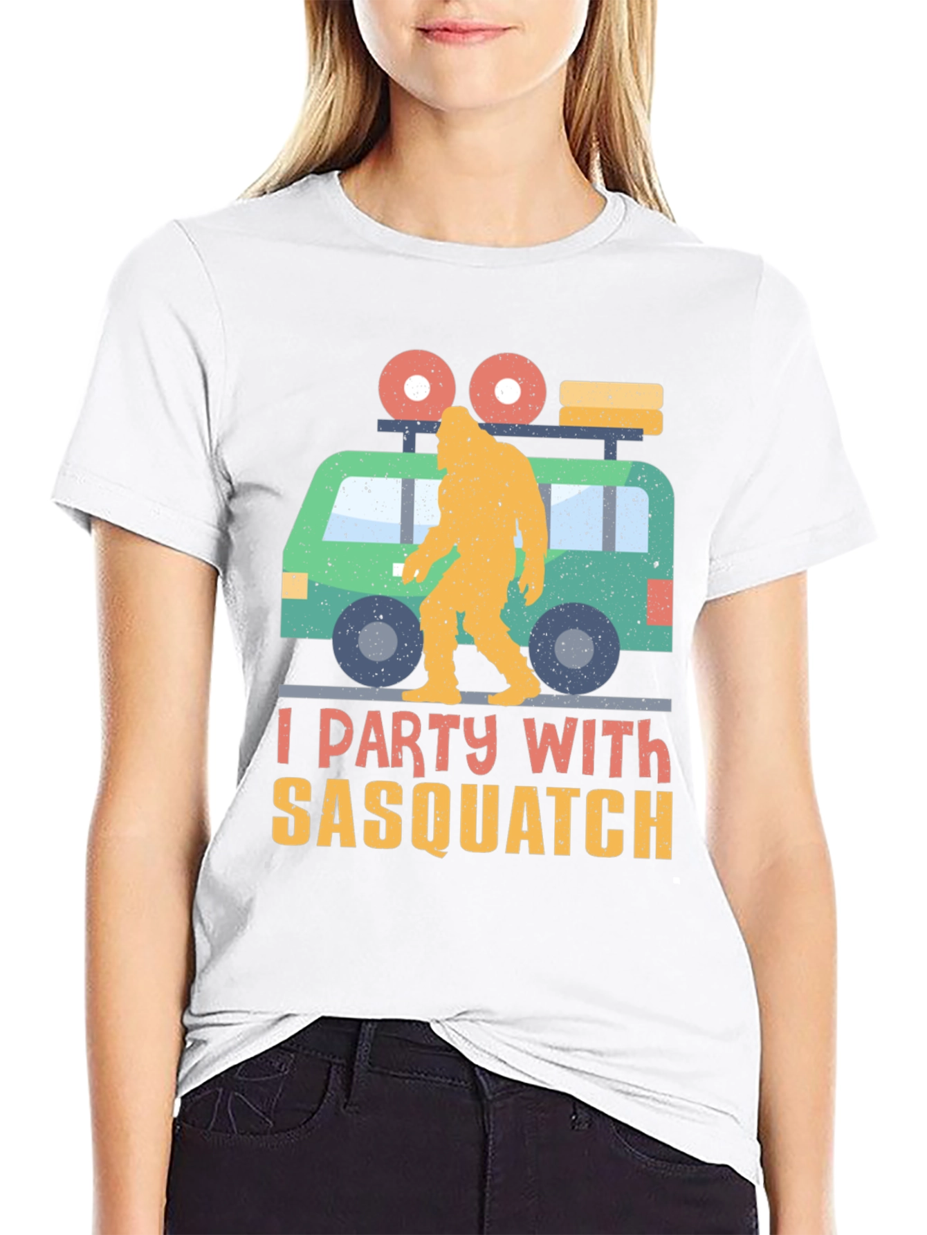 I Party with Sasquatch Graphic Tee