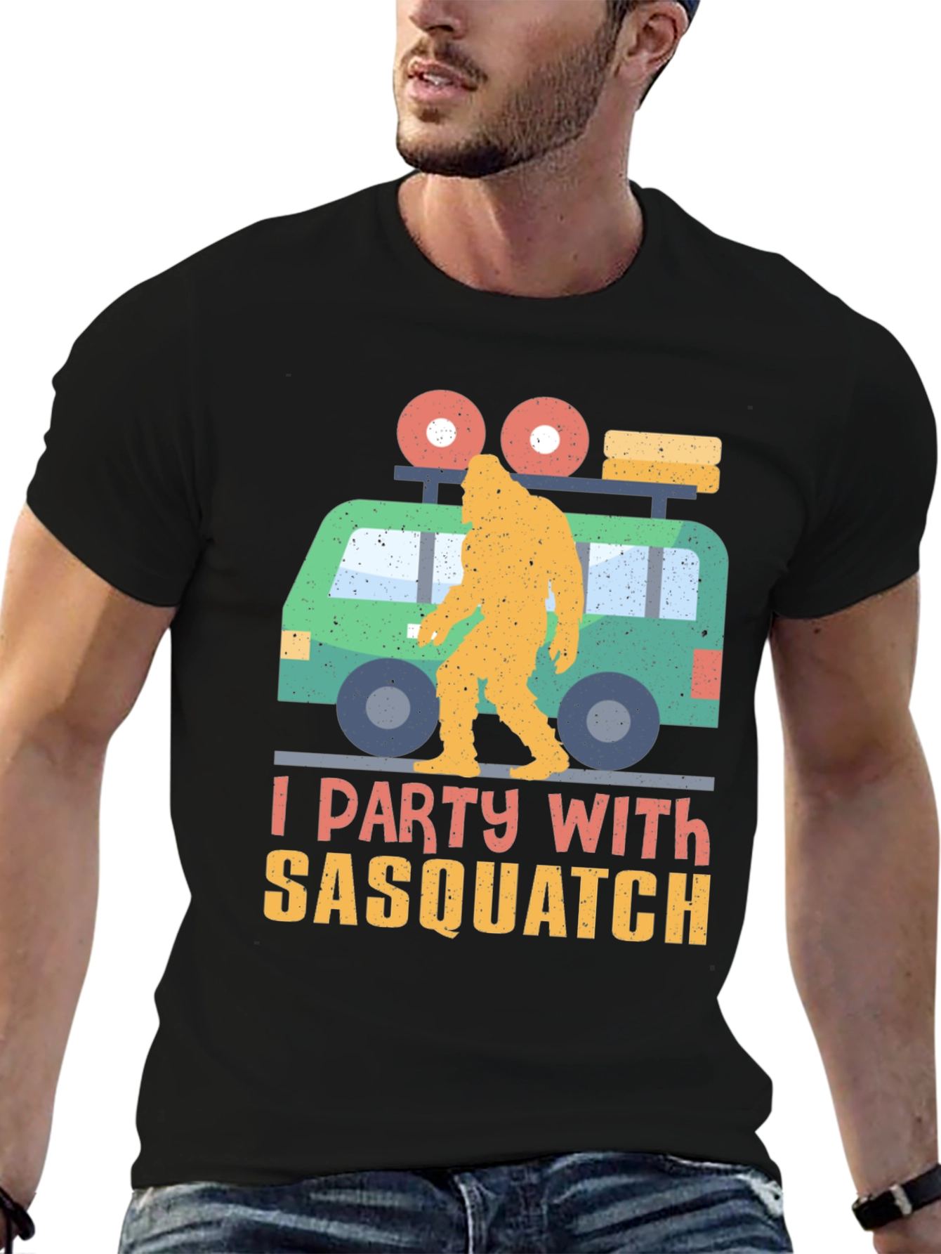I Party with Sasquatch Graphic Tee