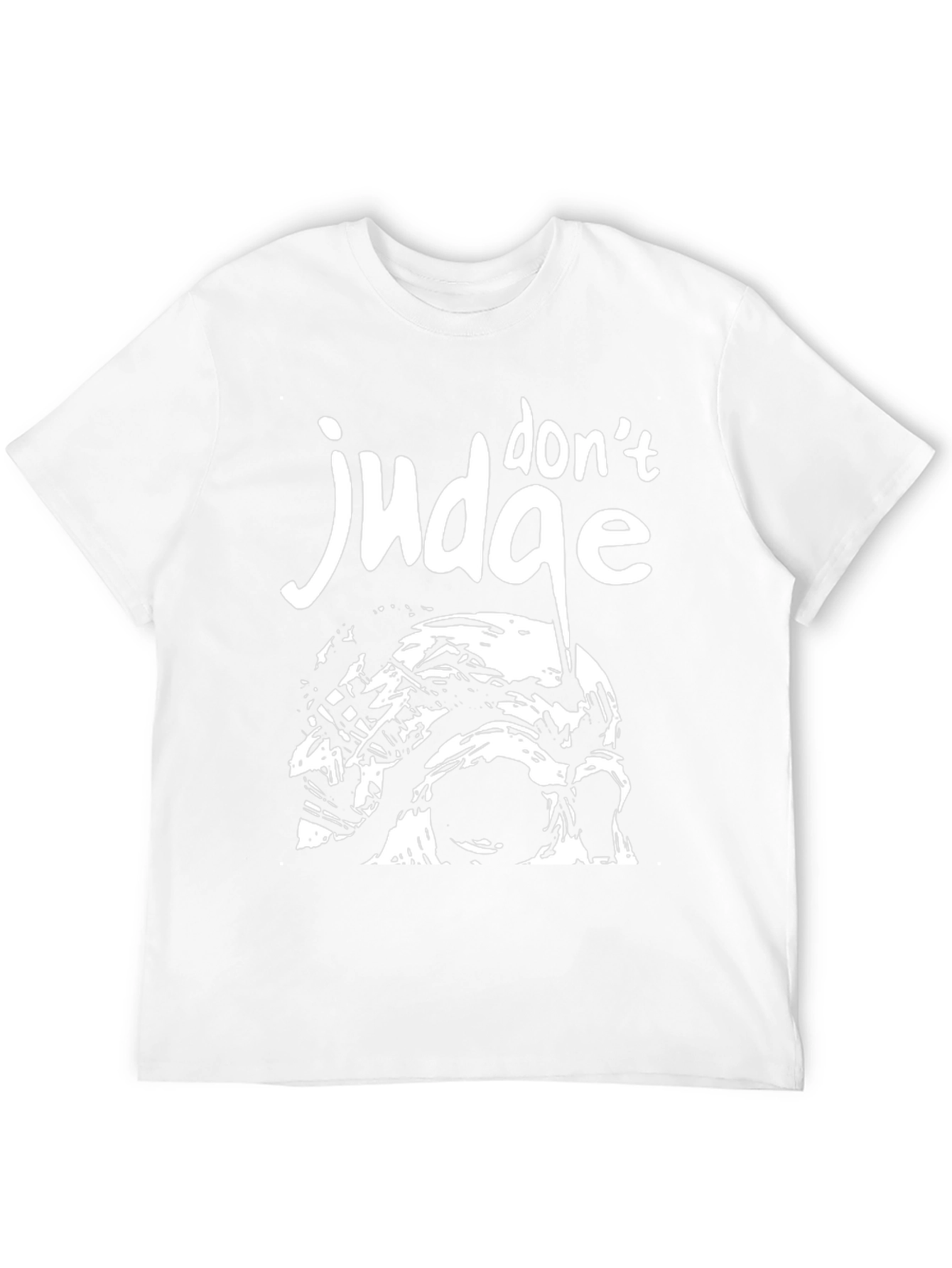 Dont Judge Graphic Tee - Black Cotton