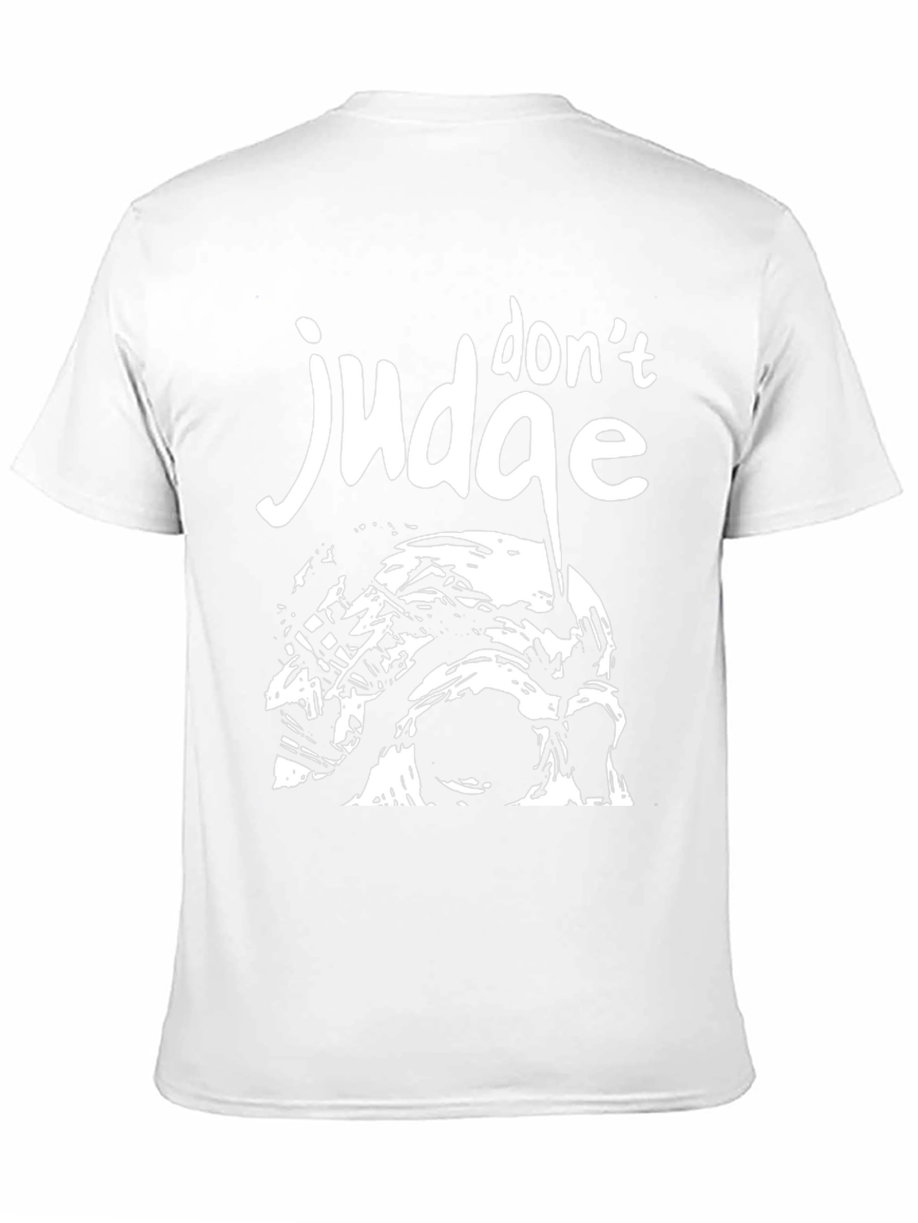 Dont Judge Graphic Tee - Black Cotton