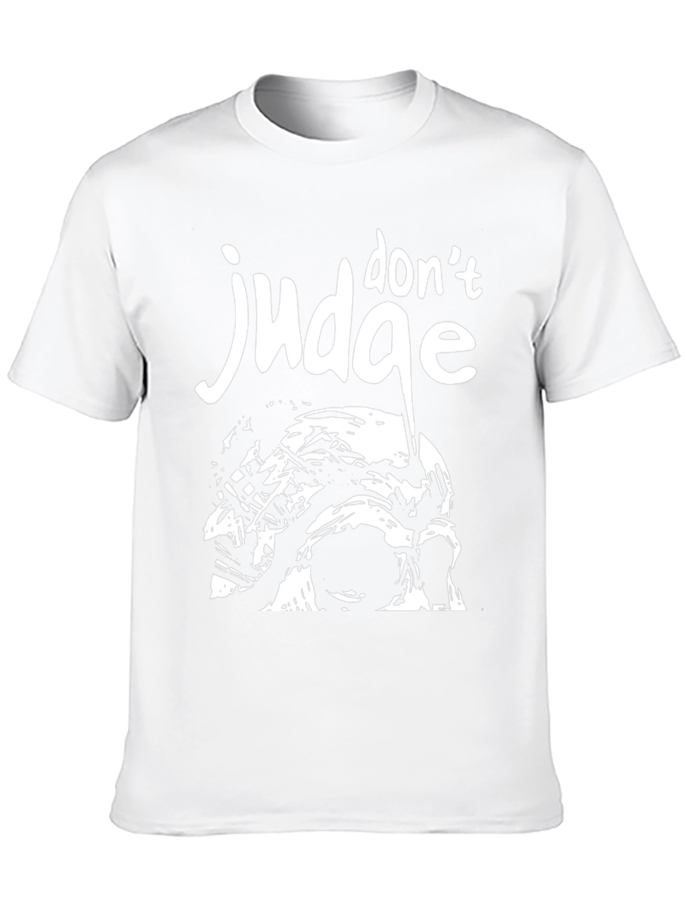 Dont Judge Graphic Tee - Black Cotton