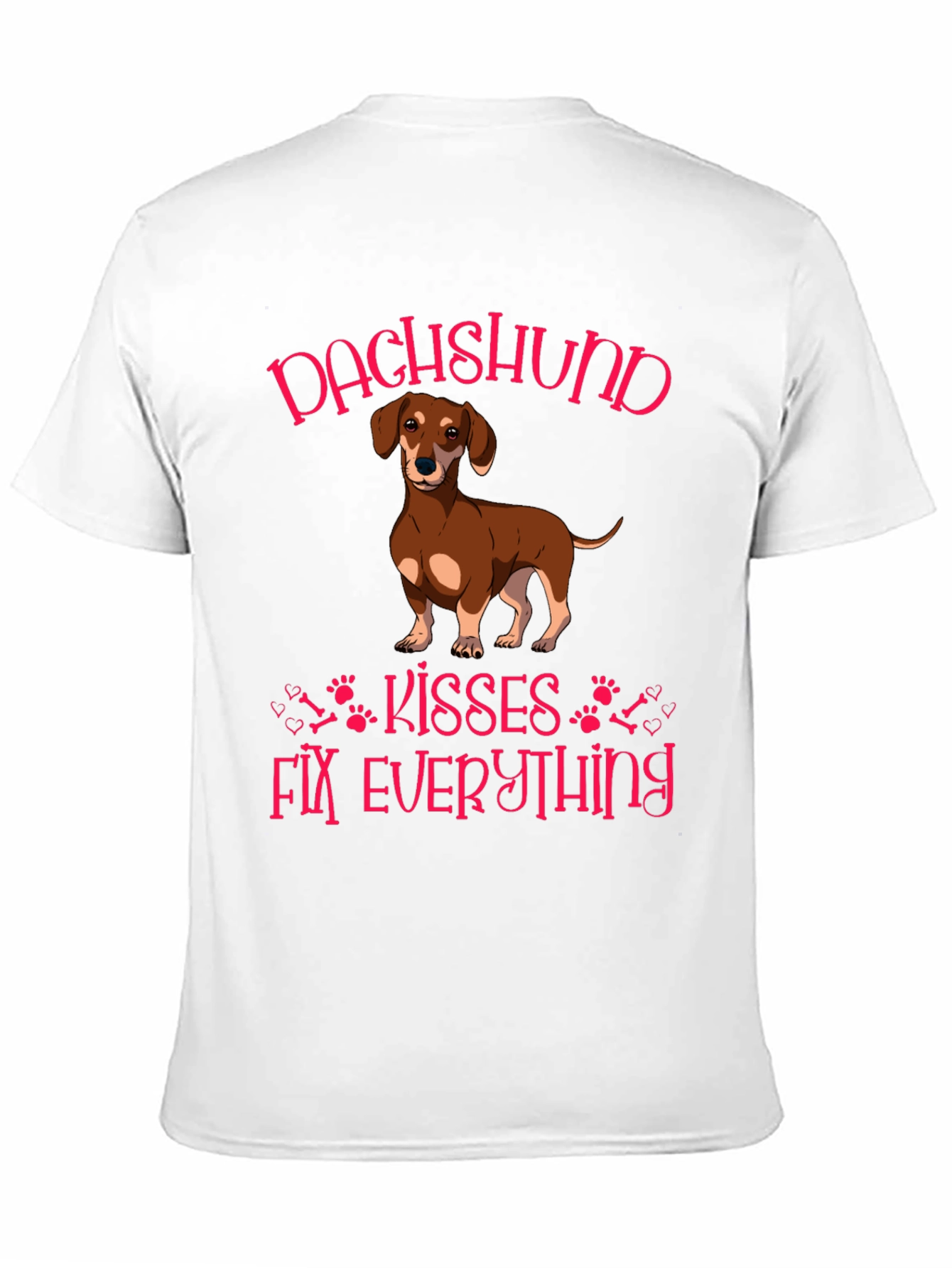 Dachshund Kisses Fix Everything Graphic Tee