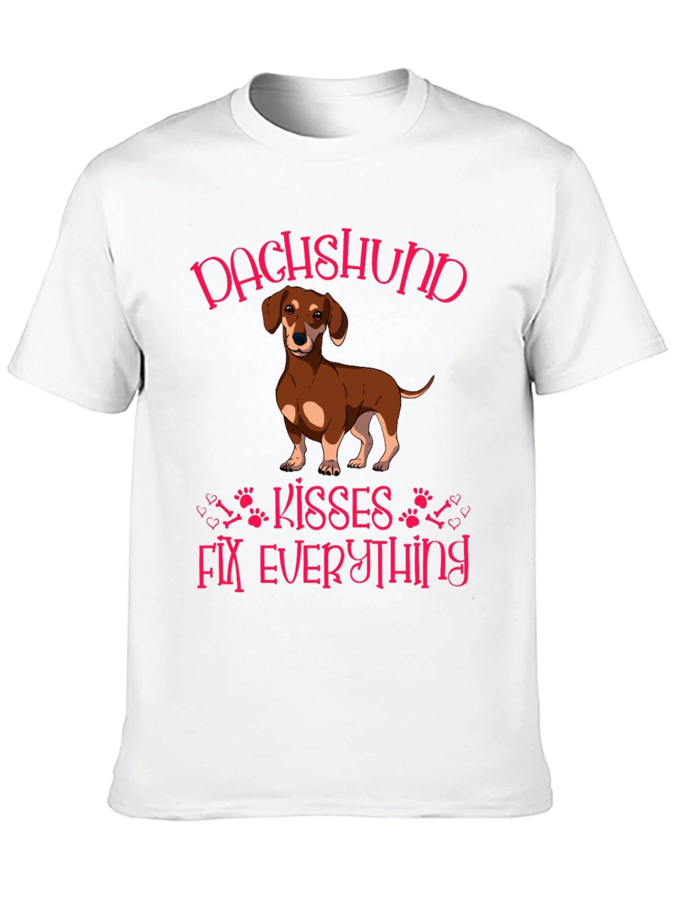Dachshund Kisses Fix Everything Graphic Tee