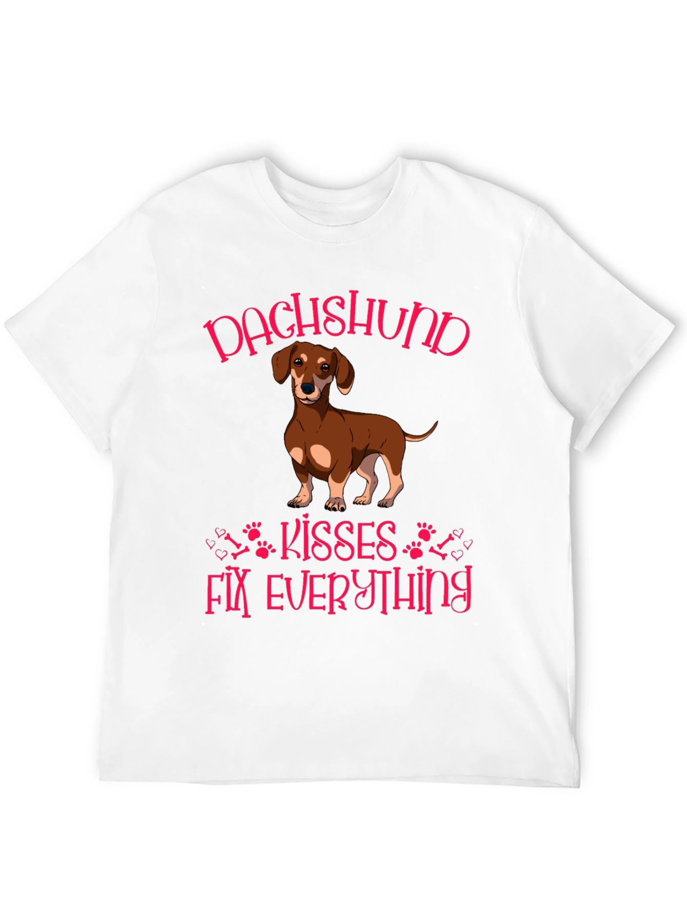 Dachshund Kisses Fix Everything Graphic Tee