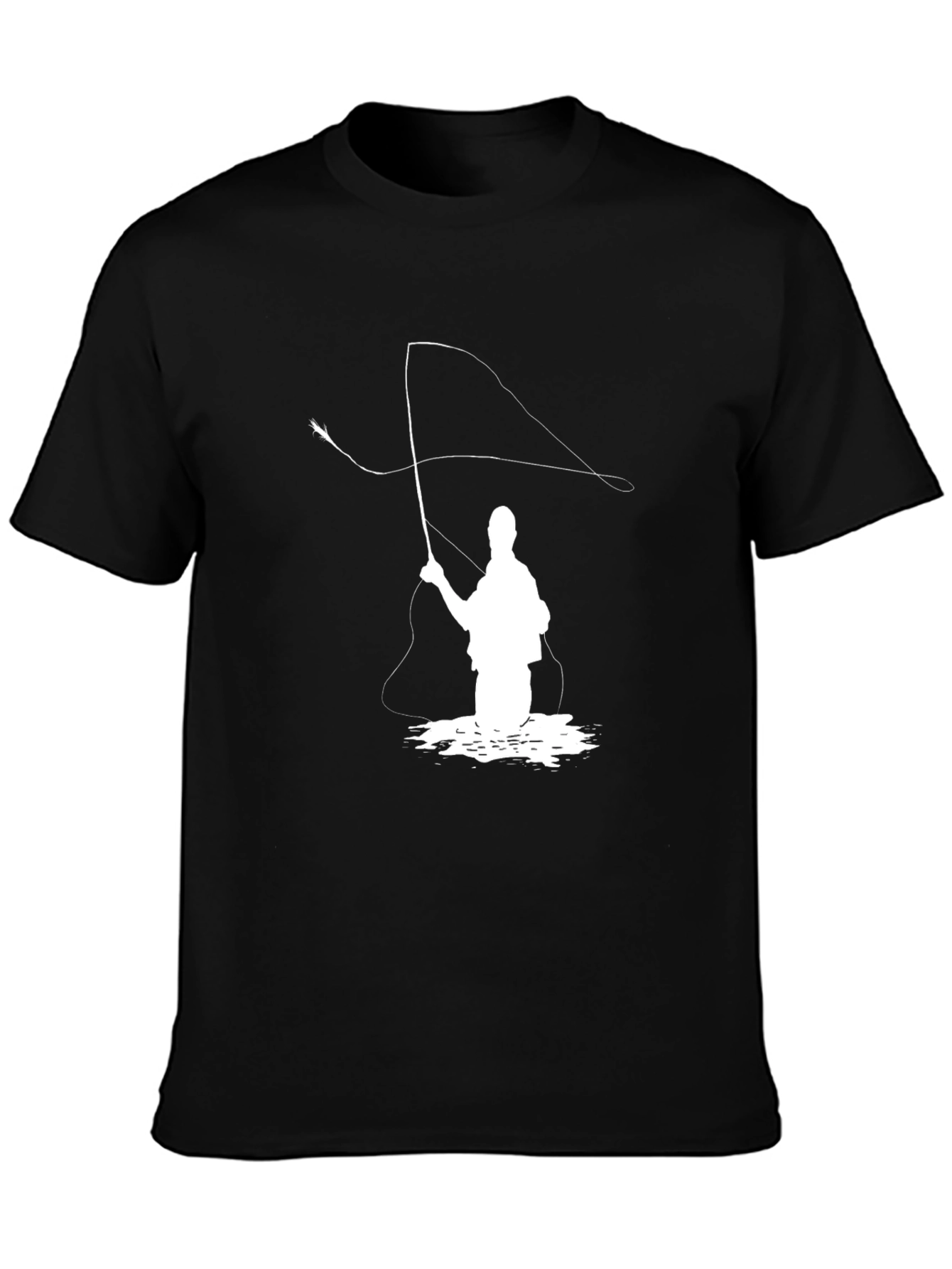 Fly Fishing T-Shirt - Angler Silhouette
