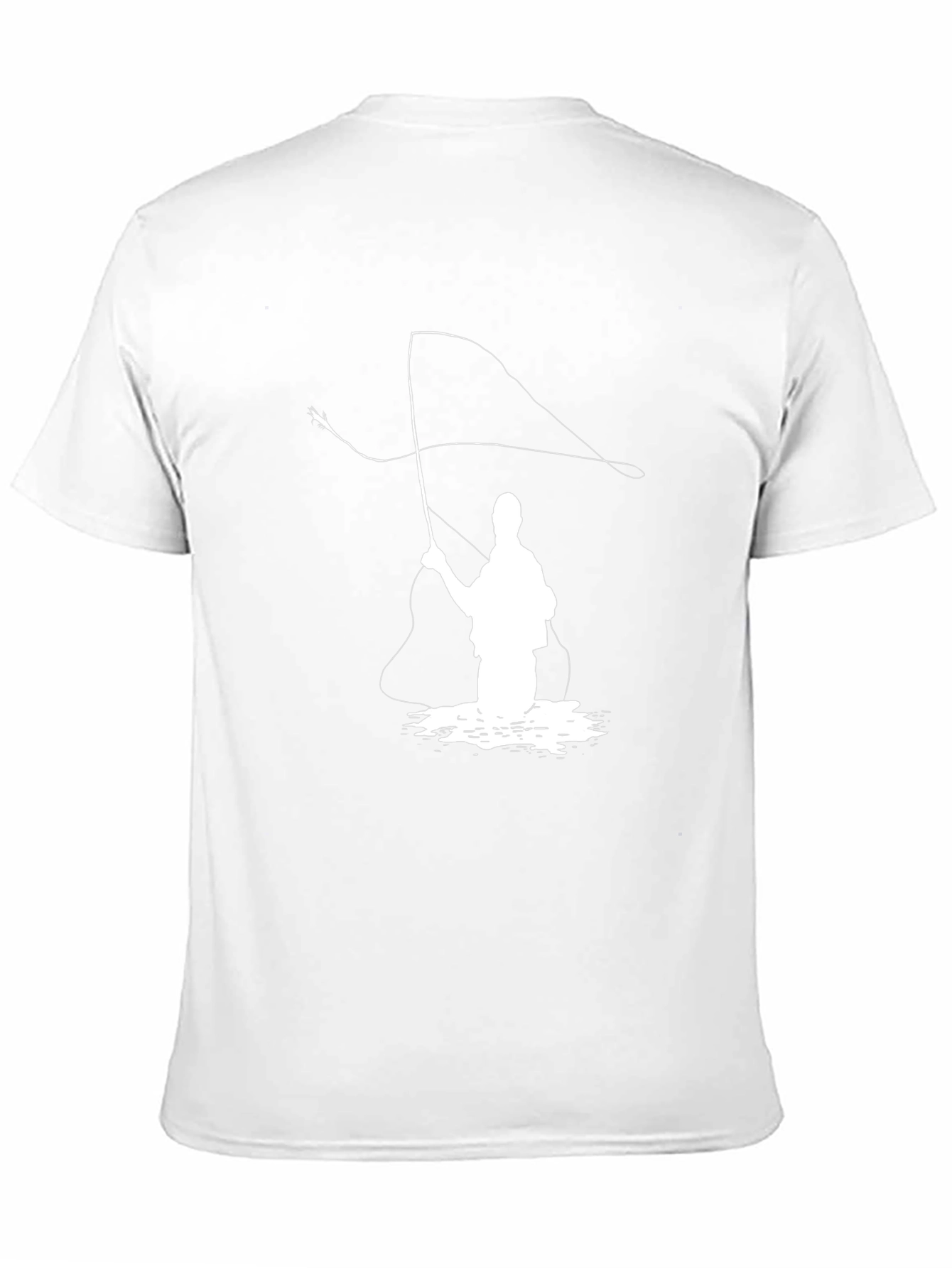 Fly Fishing T-Shirt - Angler Silhouette