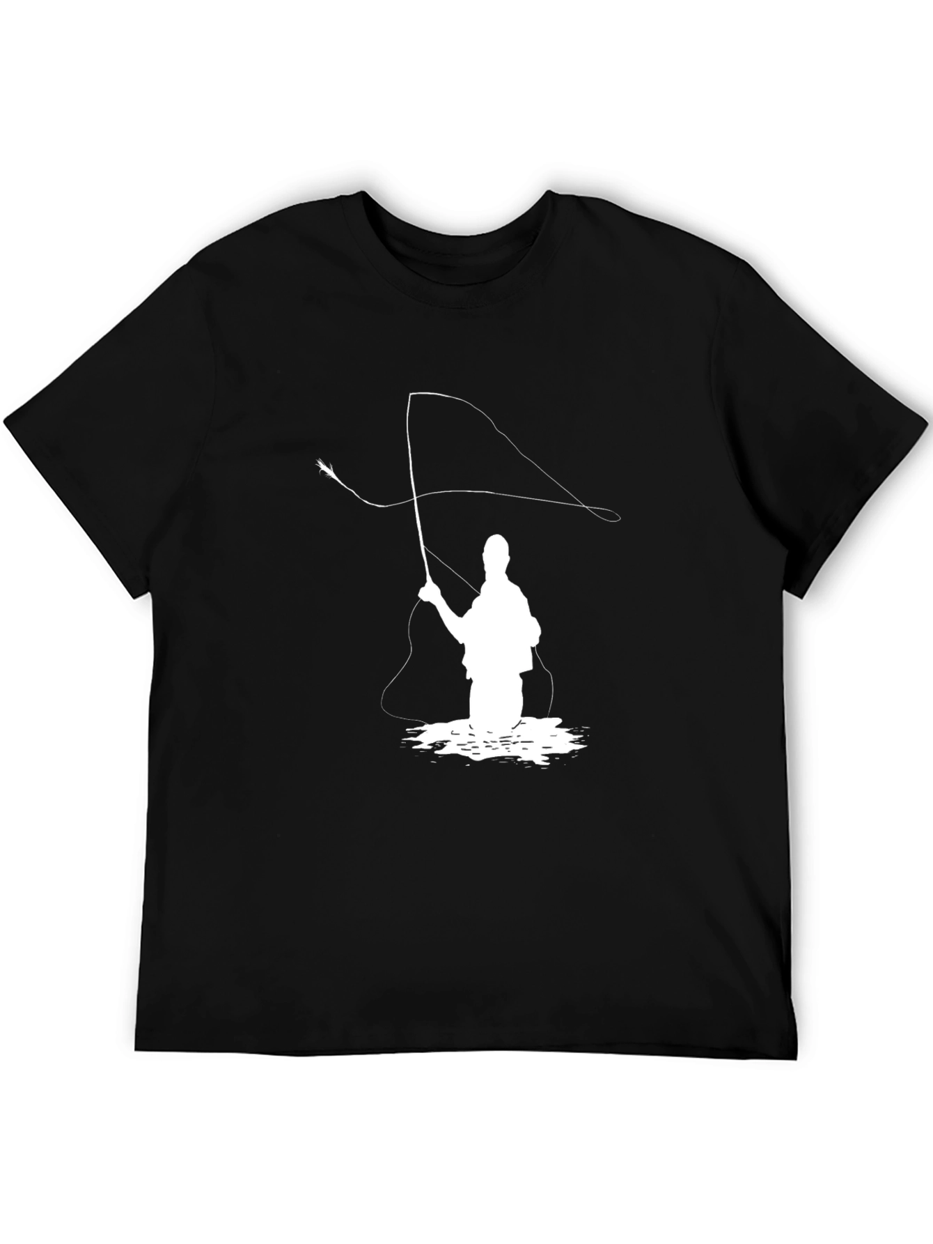 Fly Fishing T-Shirt - Angler Silhouette