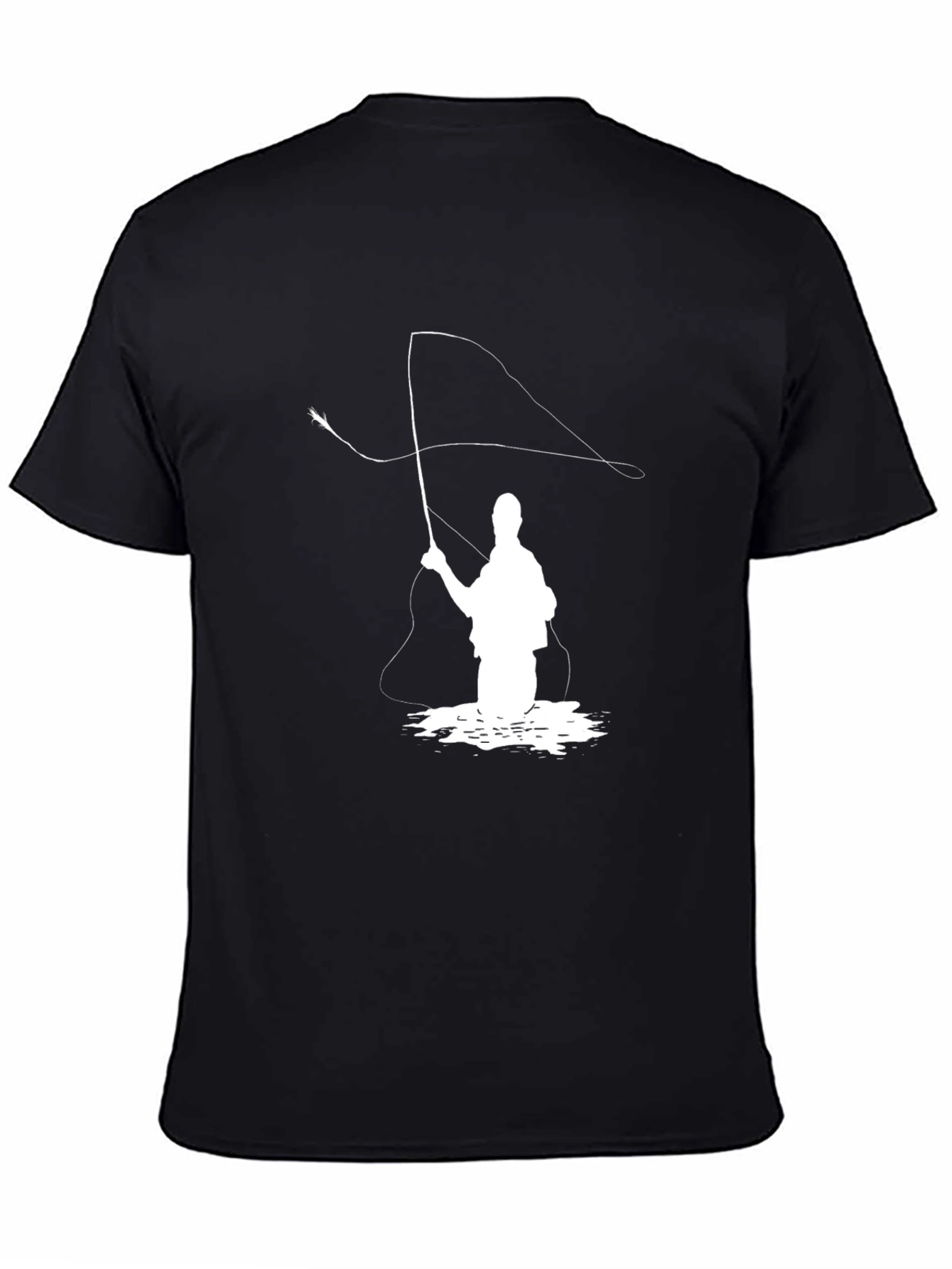 Fly Fishing T-Shirt - Angler Silhouette
