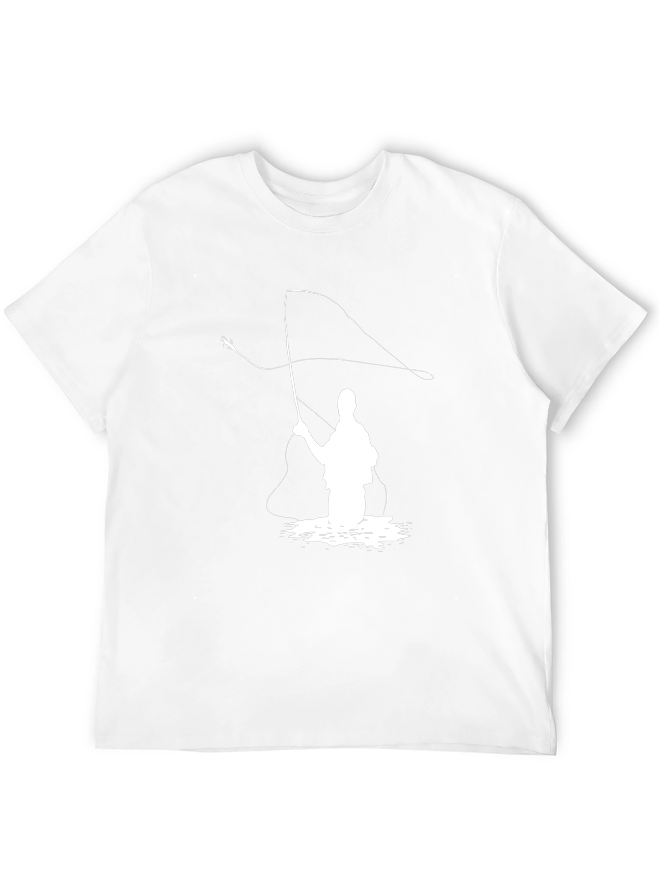 Fly Fishing T-Shirt - Angler Silhouette