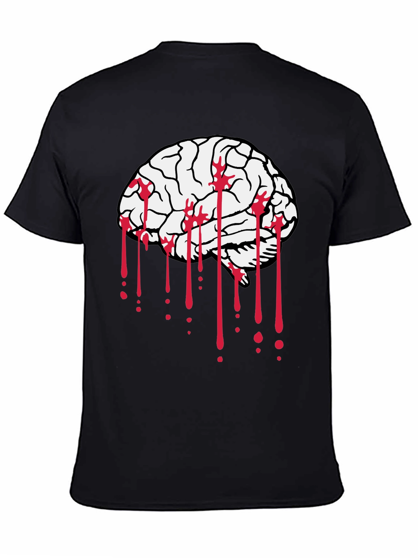 Brain Bleed Black Graphic Tee