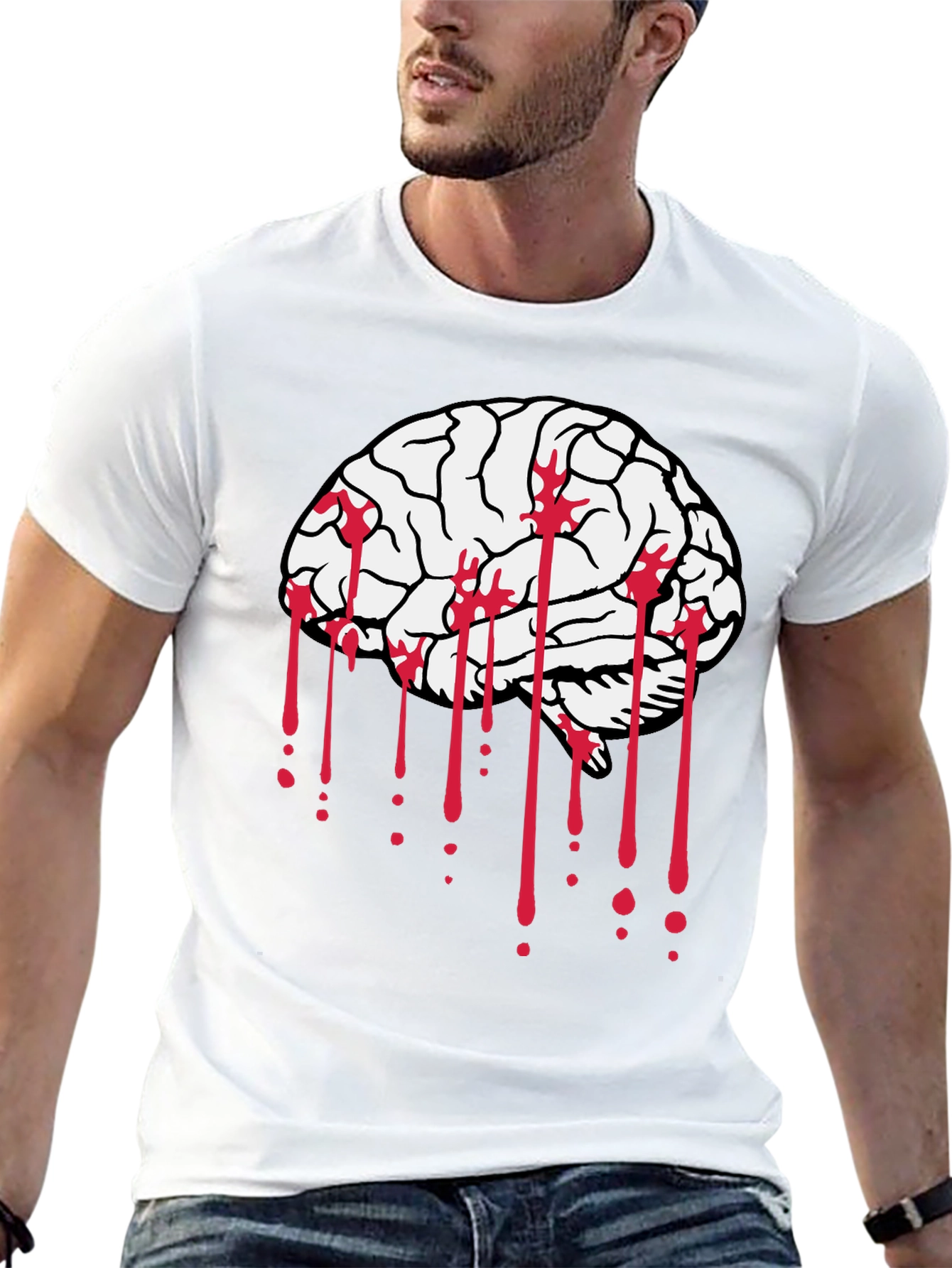 Brain Bleed Black Graphic Tee