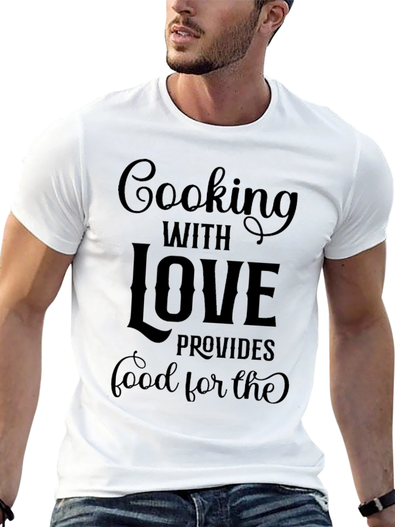 Cooking With Love Black Graphic Tee