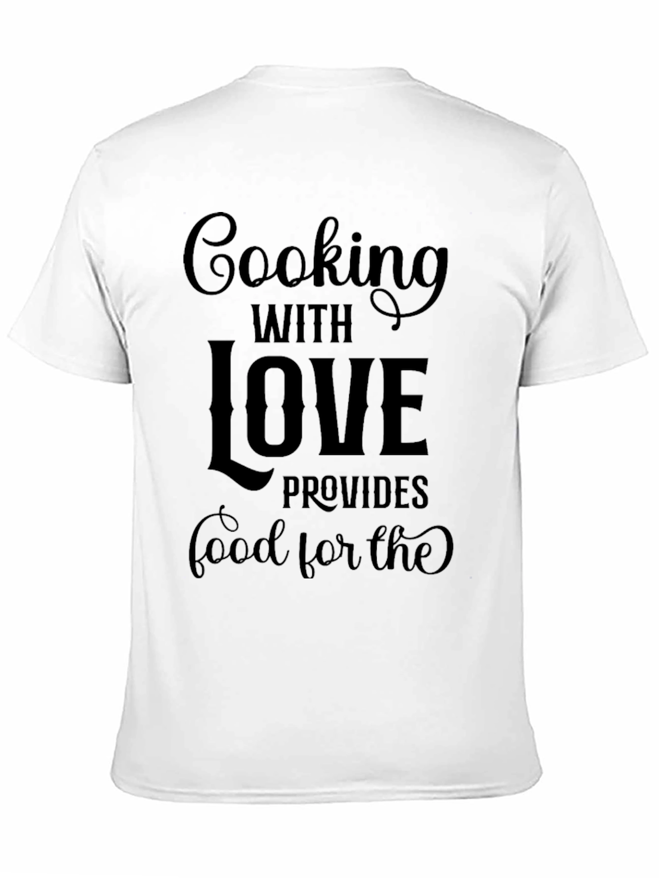 Cooking With Love Black Graphic Tee