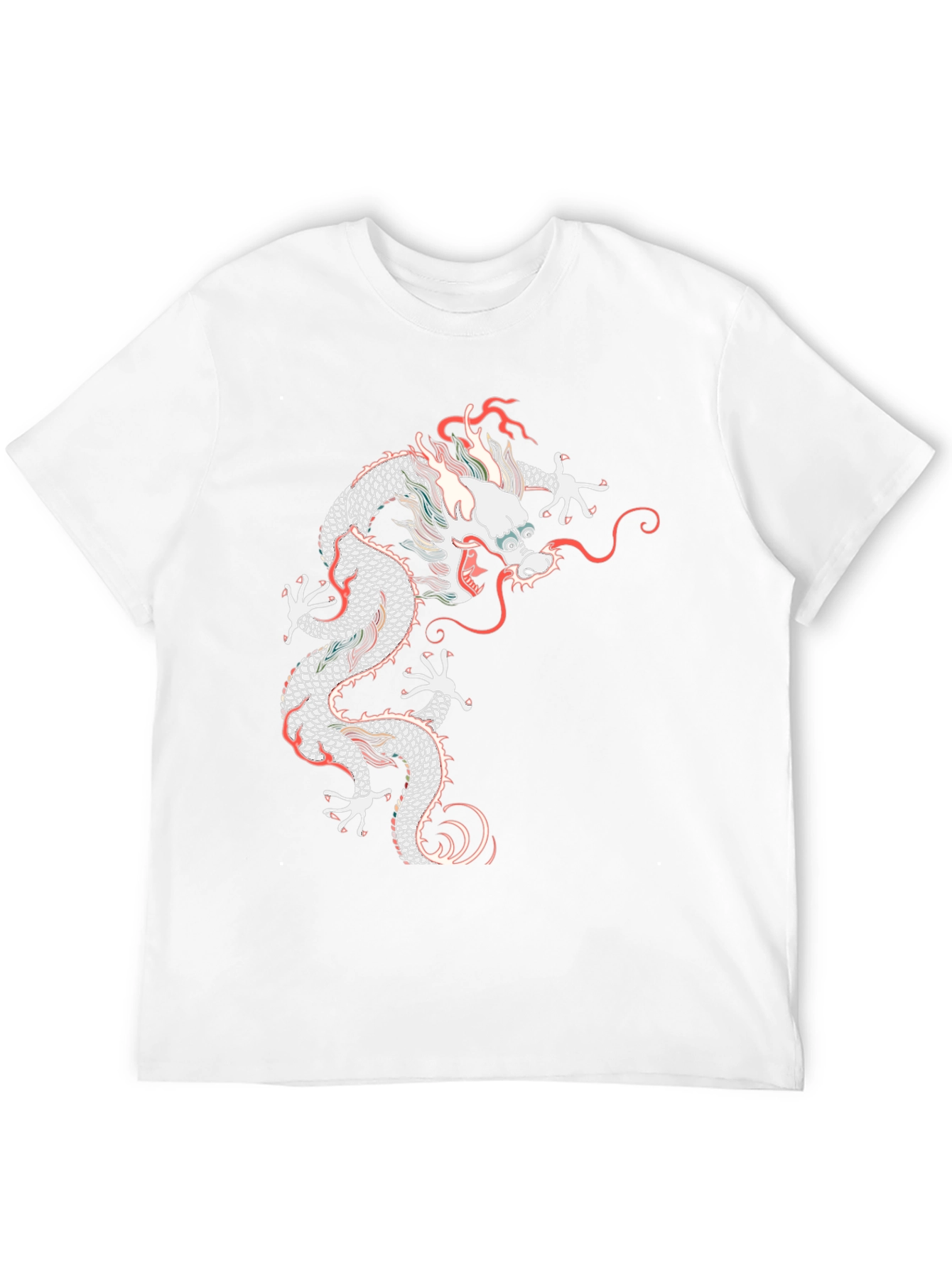 Dragon Graphic T-Shirt - Black Crew Neck