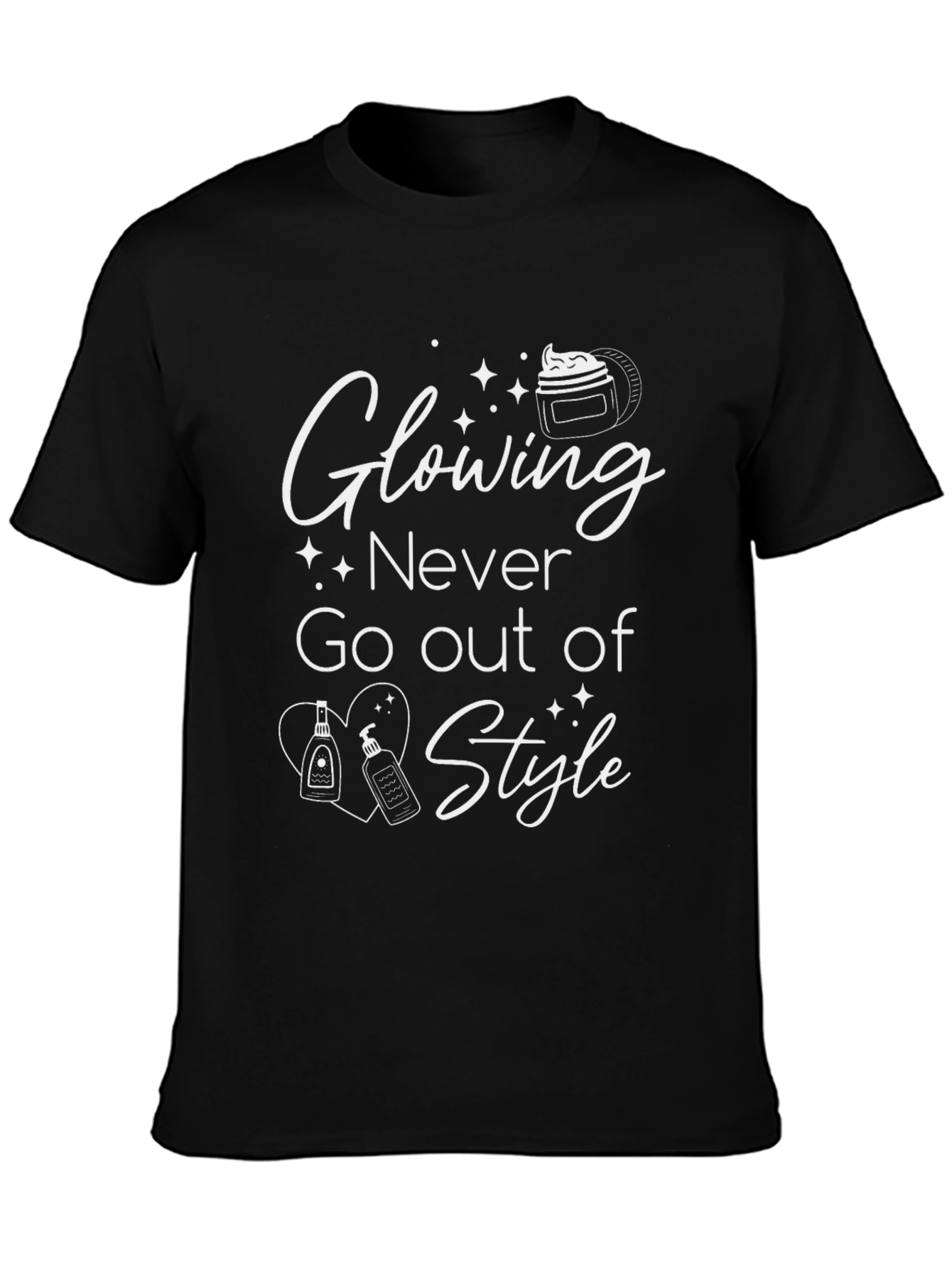 Glowing Never Go Out of Style Black T-Shirt