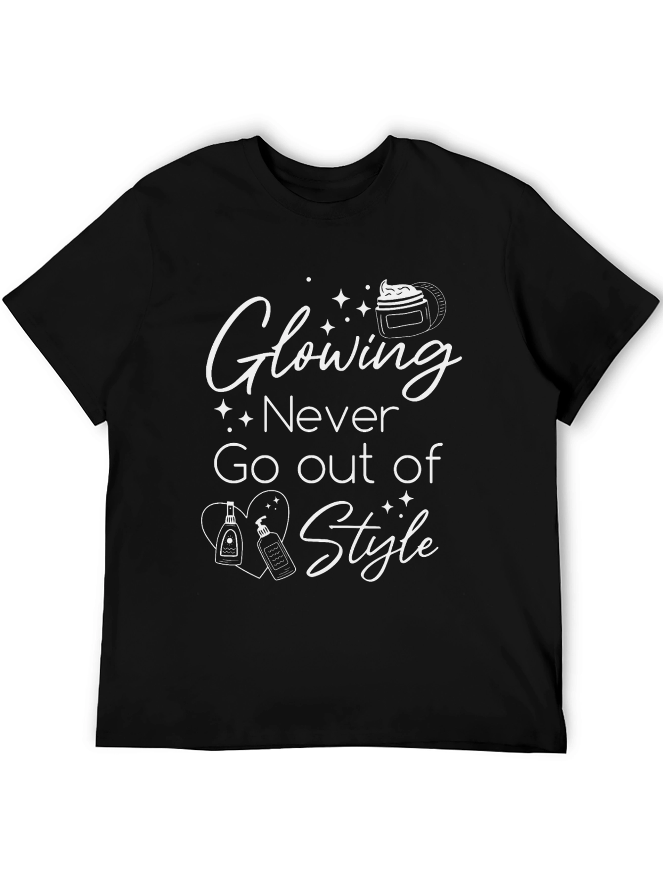 Glowing Never Go Out of Style Black T-Shirt