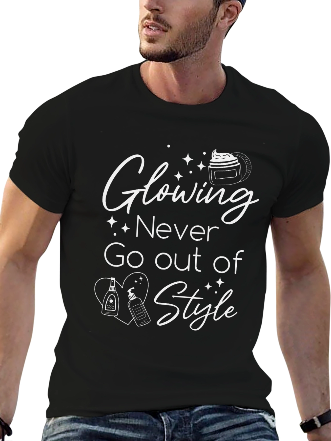 Glowing Never Go Out of Style Black T-Shirt