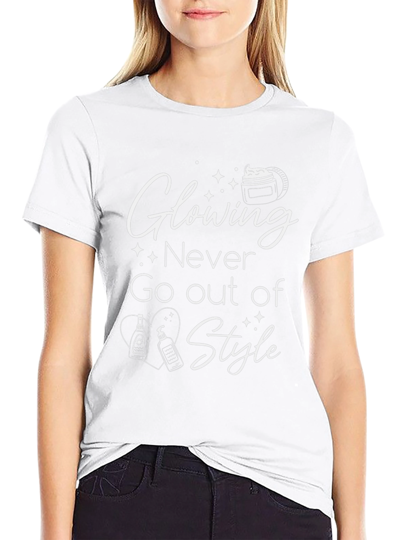 Glowing Never Go Out of Style Black T-Shirt