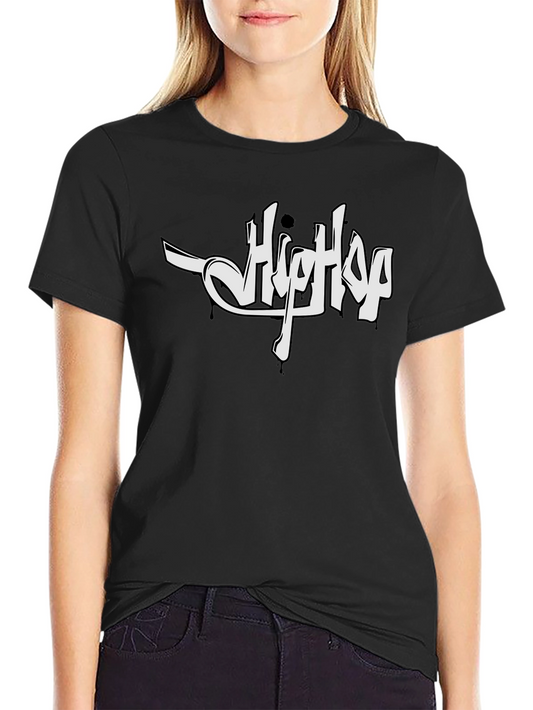 Hip Hop Graphic Tee - Black