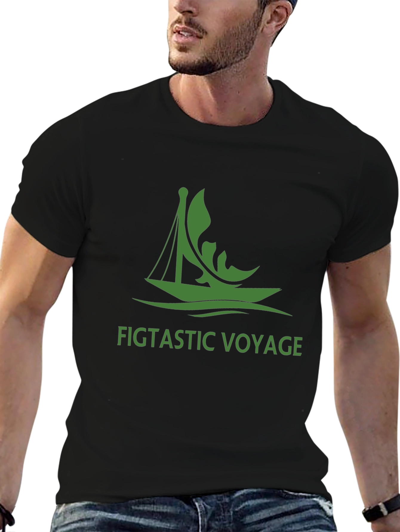 Figtastic Voyage Black Graphic Tee