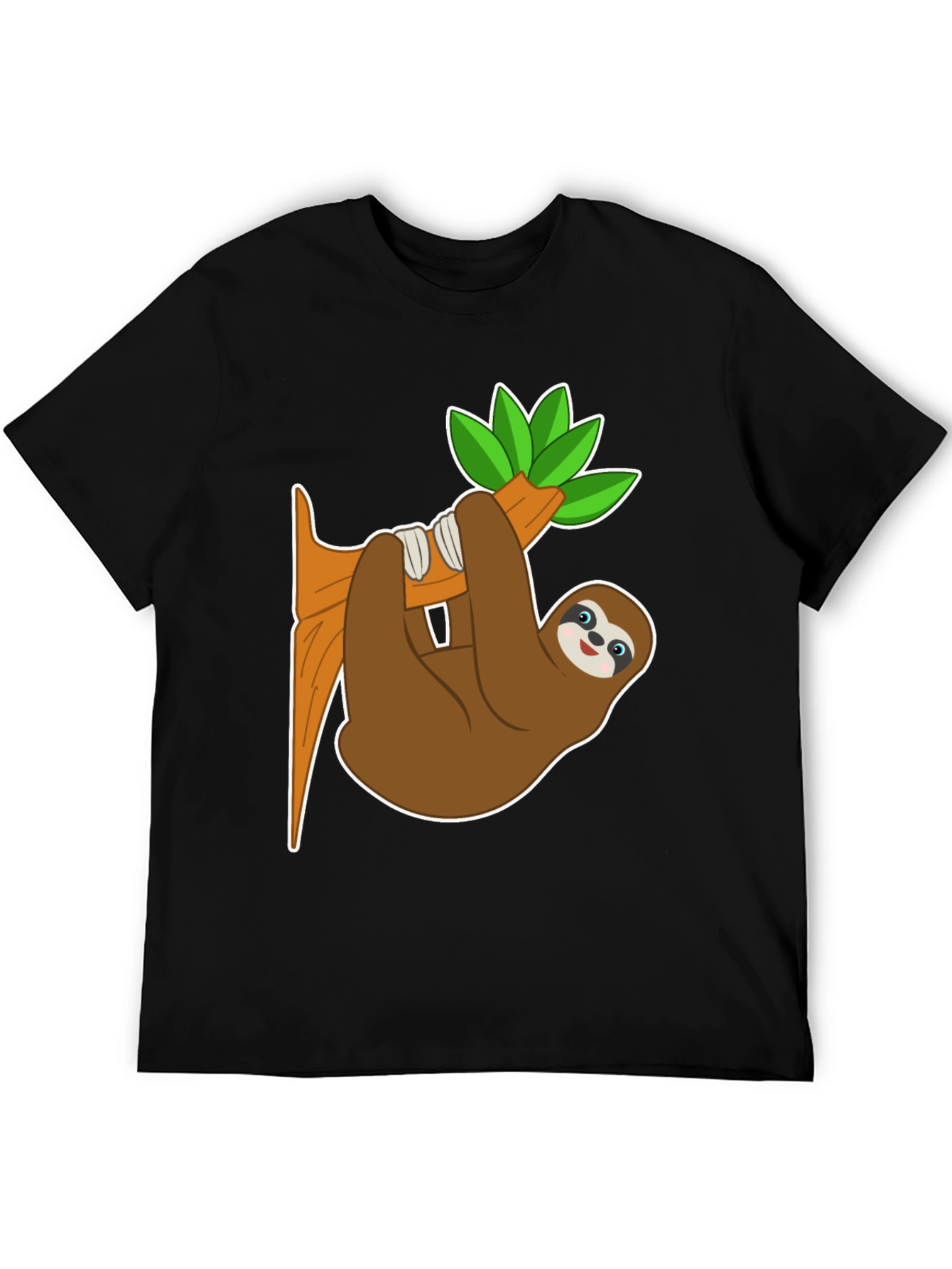 Cute Sloth on Branch Graphic Tee