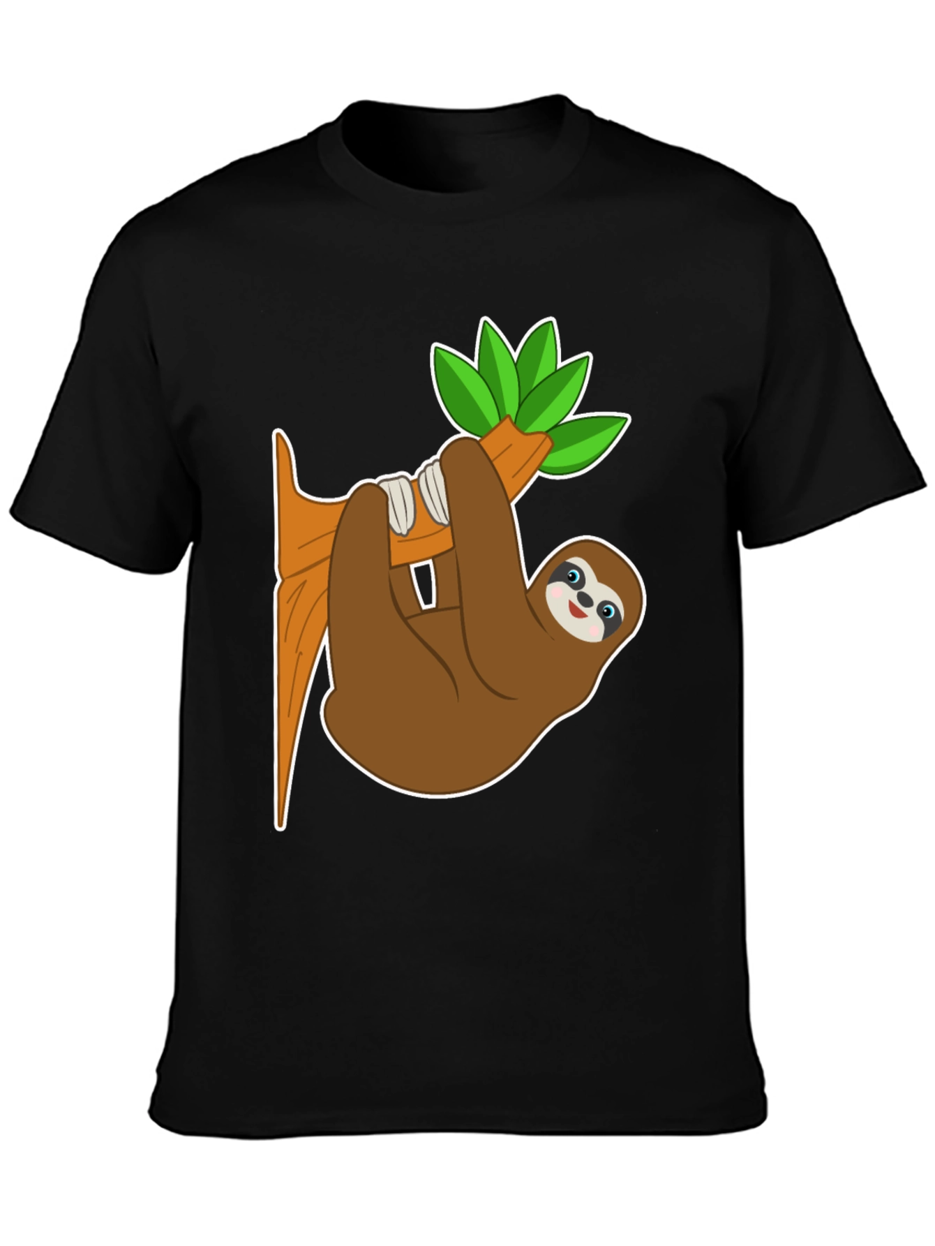 Cute Sloth on Branch Graphic Tee