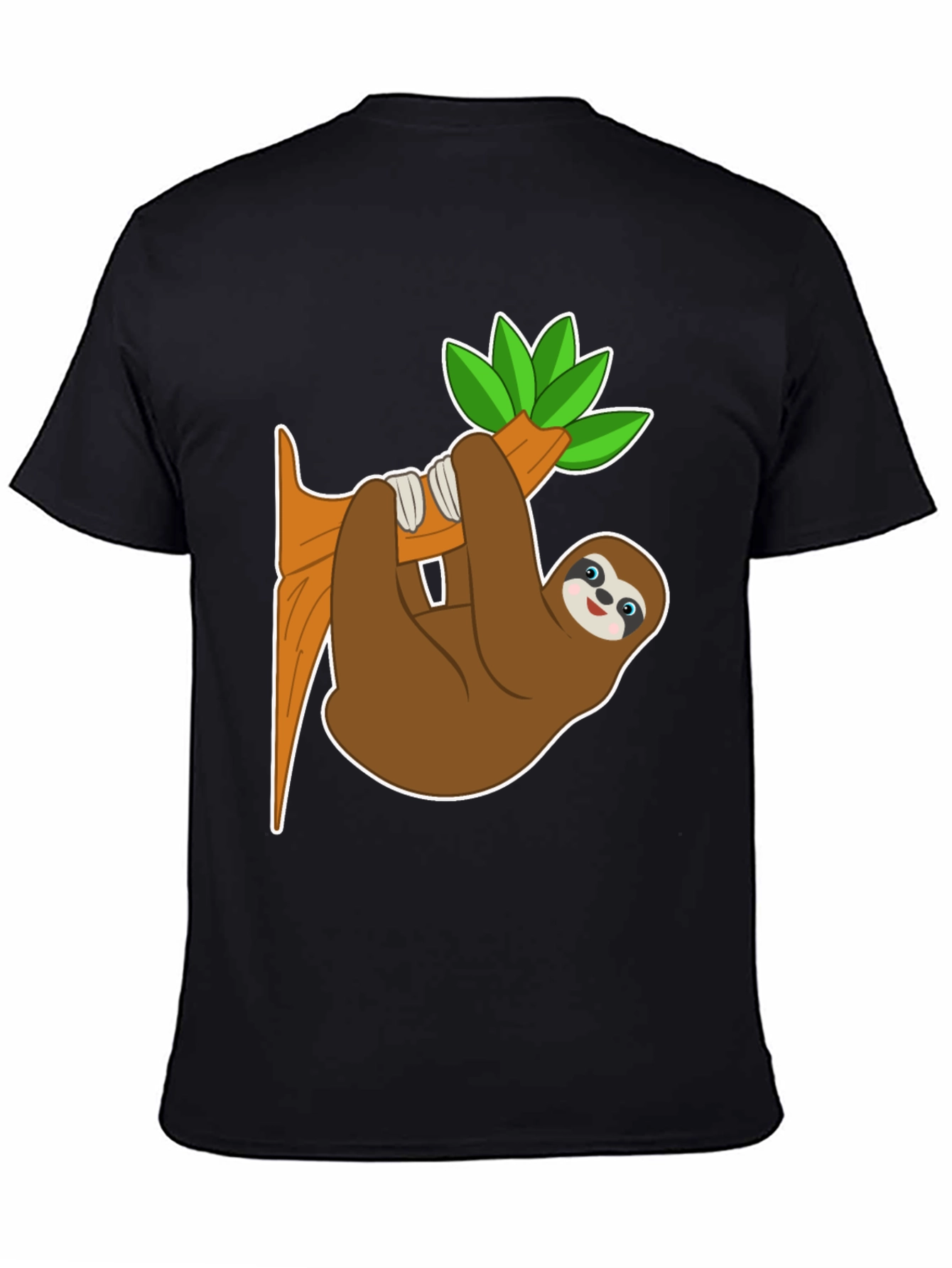 Cute Sloth on Branch Graphic Tee
