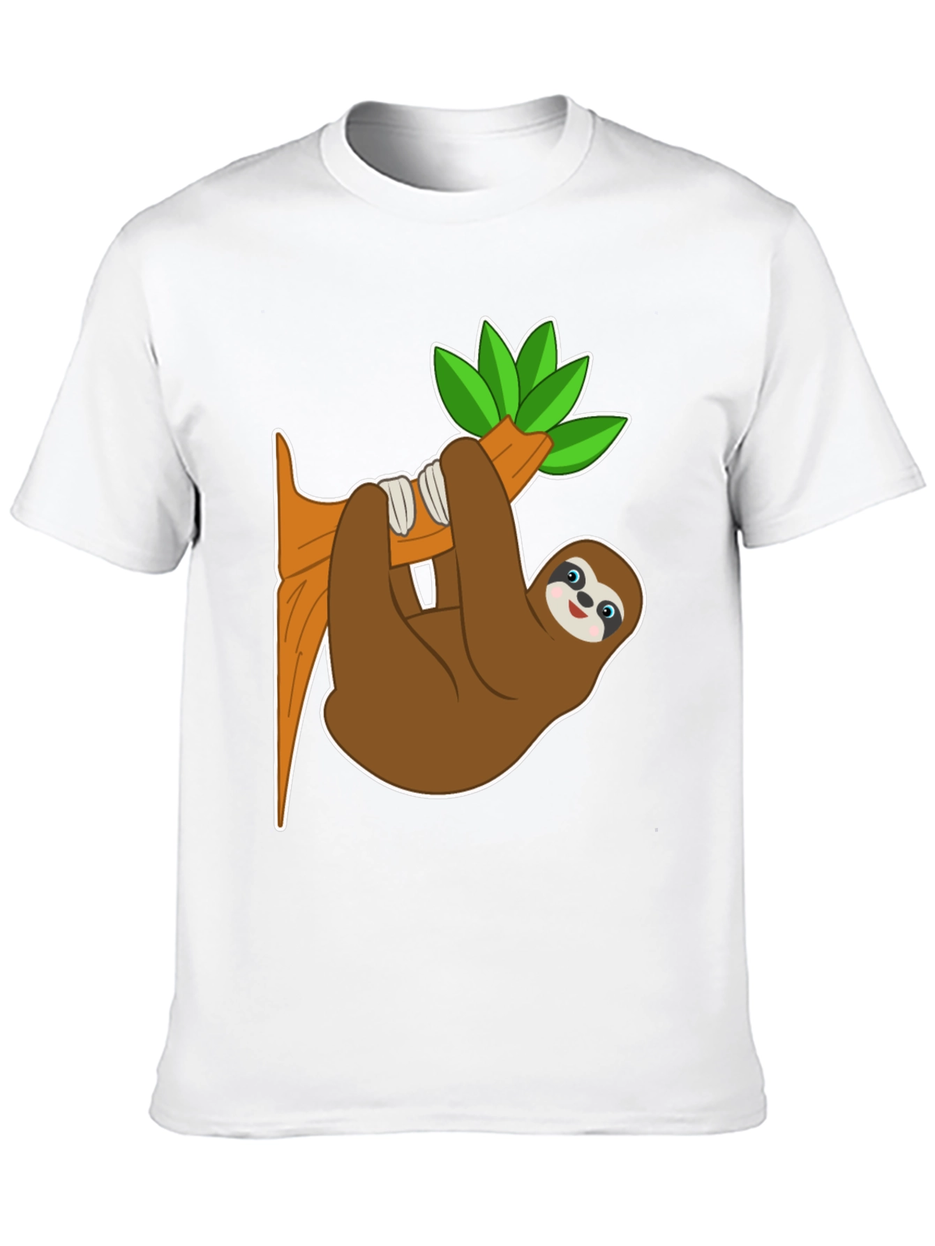 Cute Sloth on Branch Graphic Tee