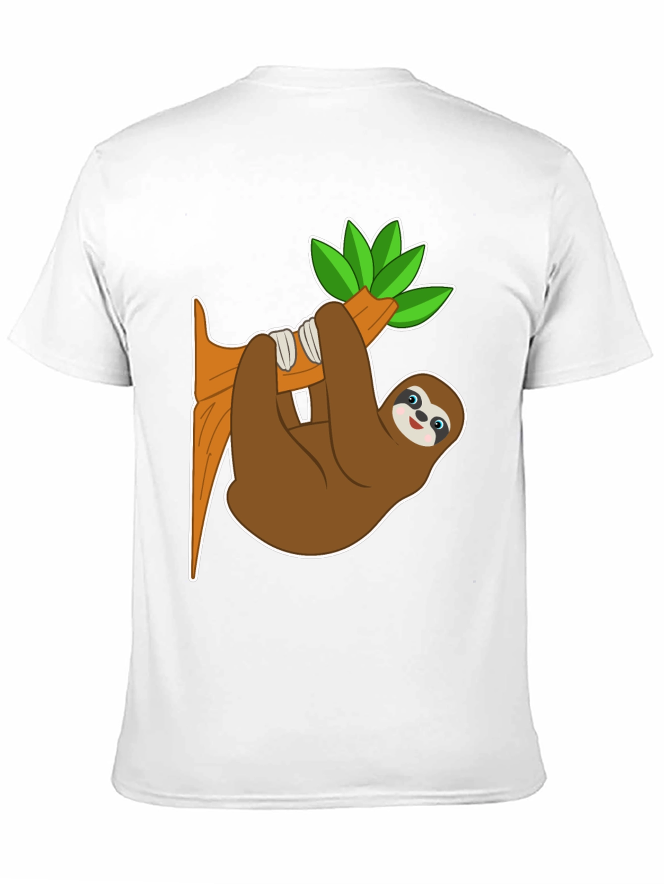 Cute Sloth on Branch Graphic Tee