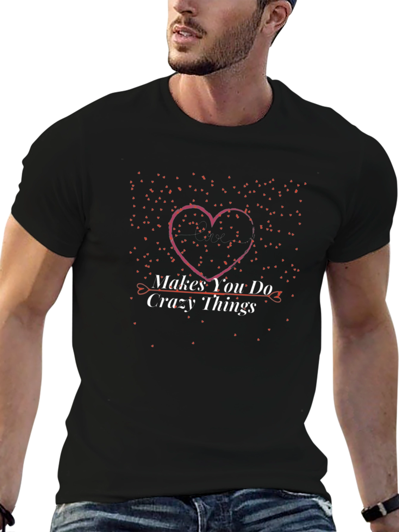 Crazy Things Heart Graphic Tee - Soft Cotton Blend