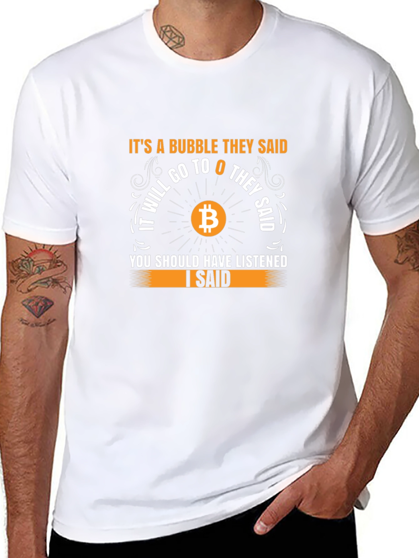 Bitcoin Bubble T-Shirt - Crypto Investor Tee