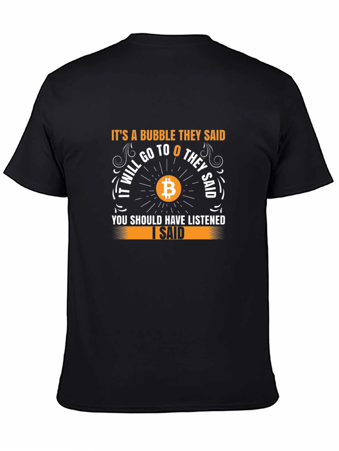 Bitcoin Bubble T-Shirt - Crypto Investor Tee