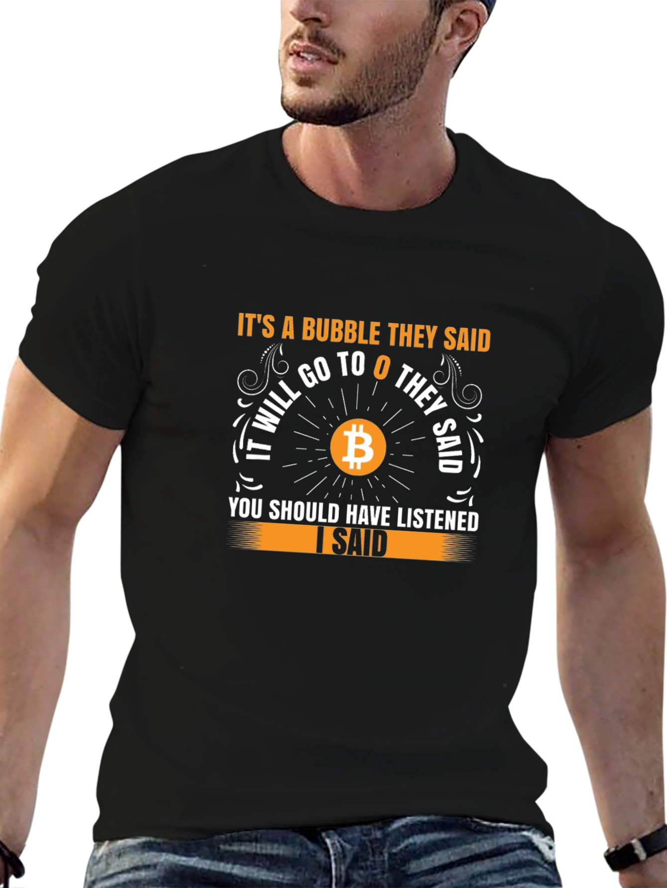 Bitcoin Bubble T-Shirt - Crypto Investor Tee
