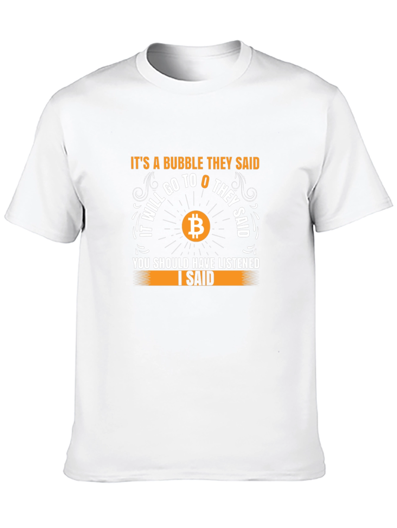 Bitcoin Bubble T-Shirt - Crypto Investor Tee