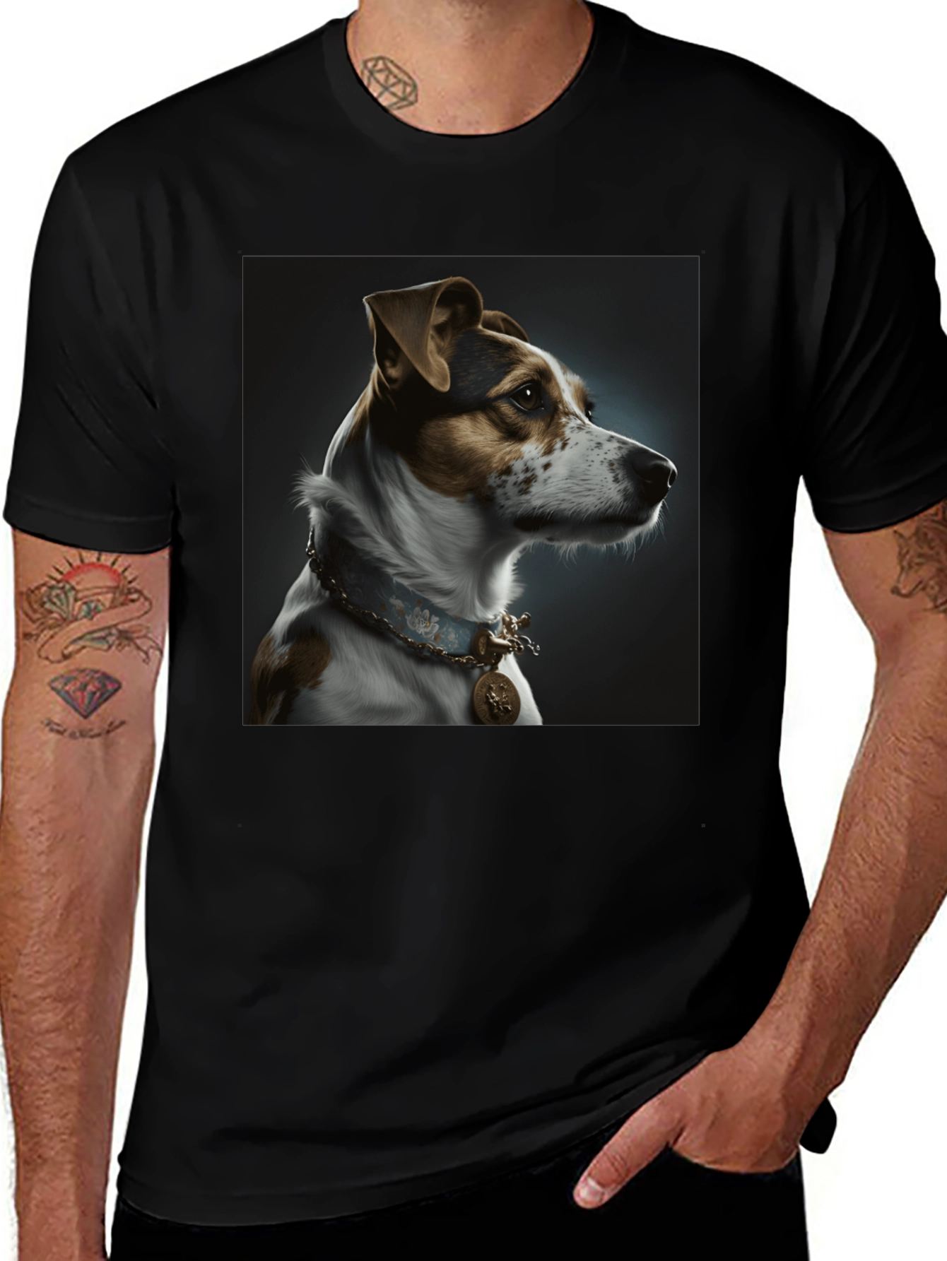 Dog Portrait T-Shirt - Regal Pet Design