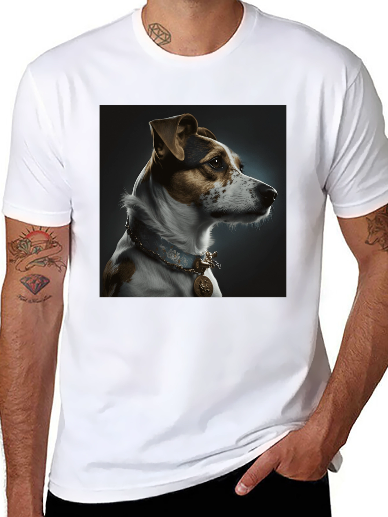 Dog Portrait T-Shirt - Regal Pet Design