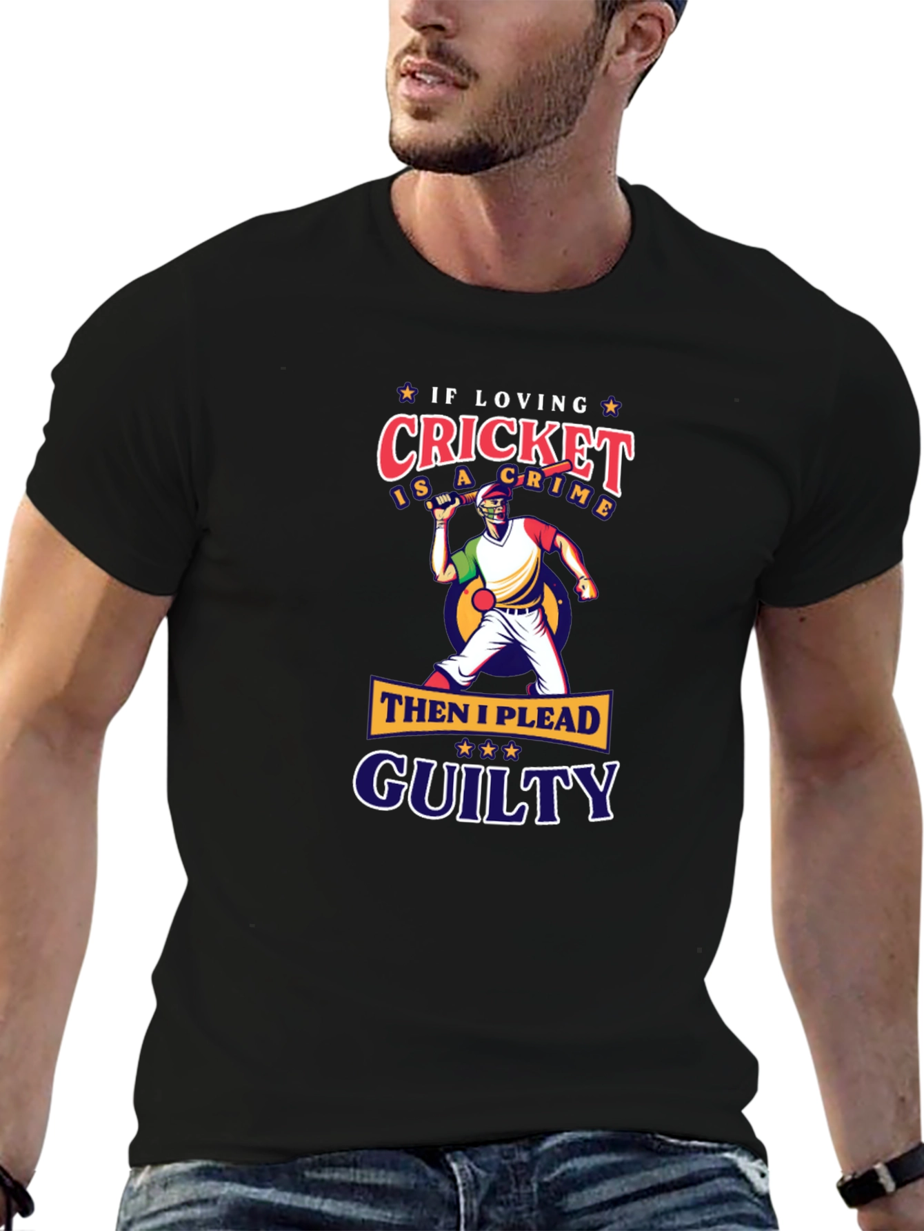 Cricket Lovers Tee: If Loving Cricket Is A Crime!