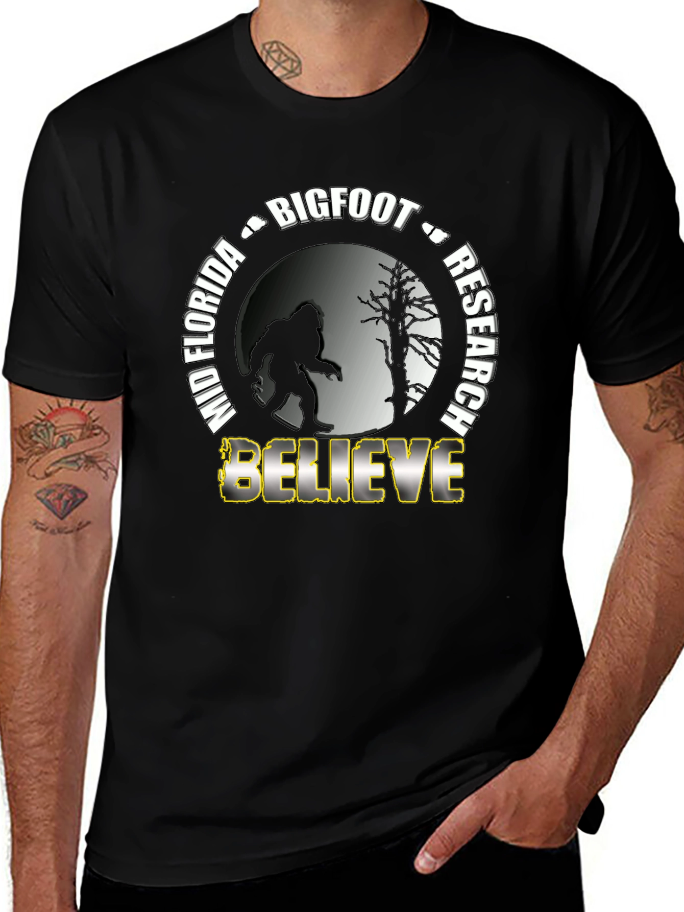 Mid Florida Bigfoot Research Believe T-Shirt