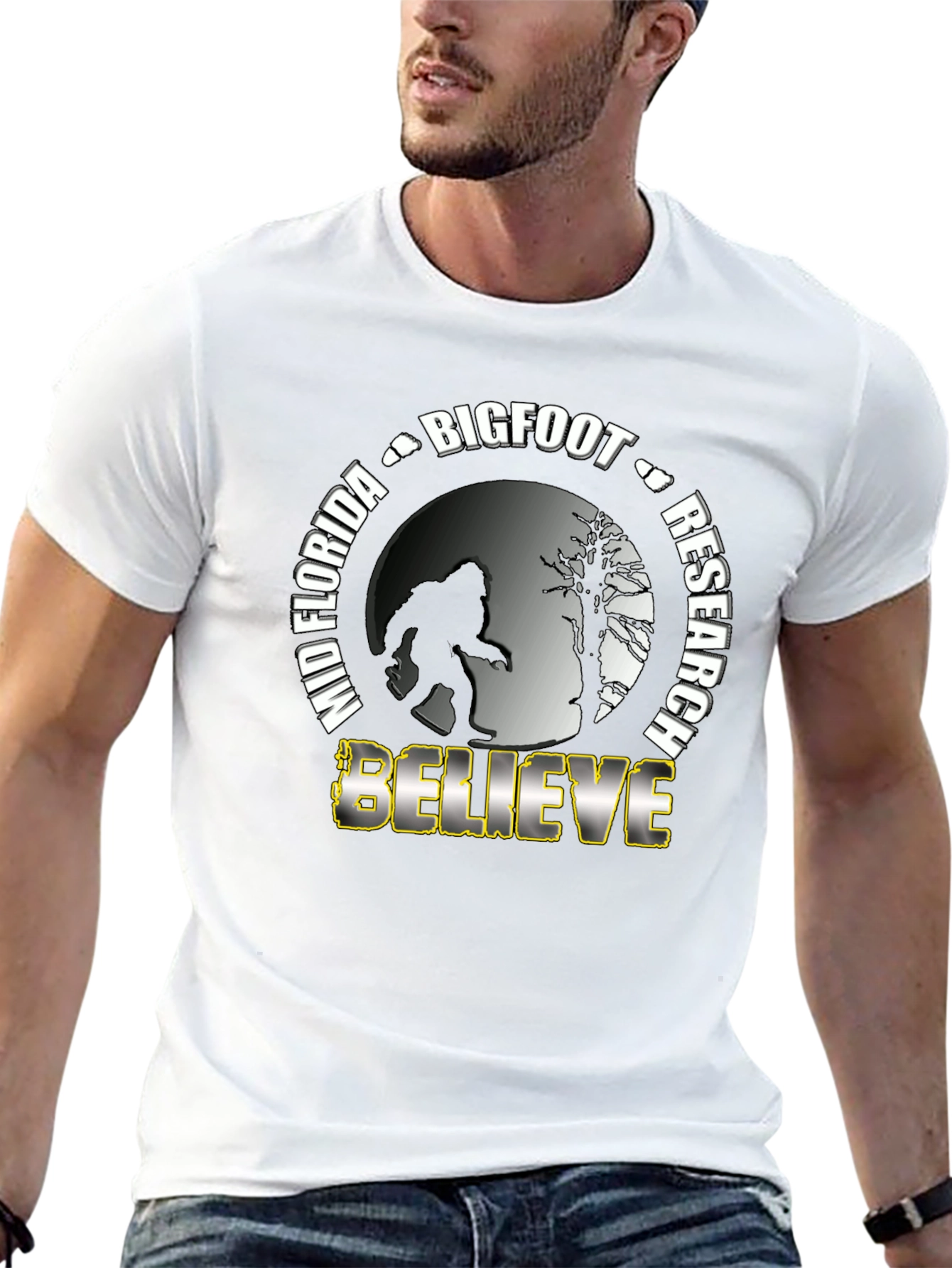 Mid Florida Bigfoot Research Believe T-Shirt