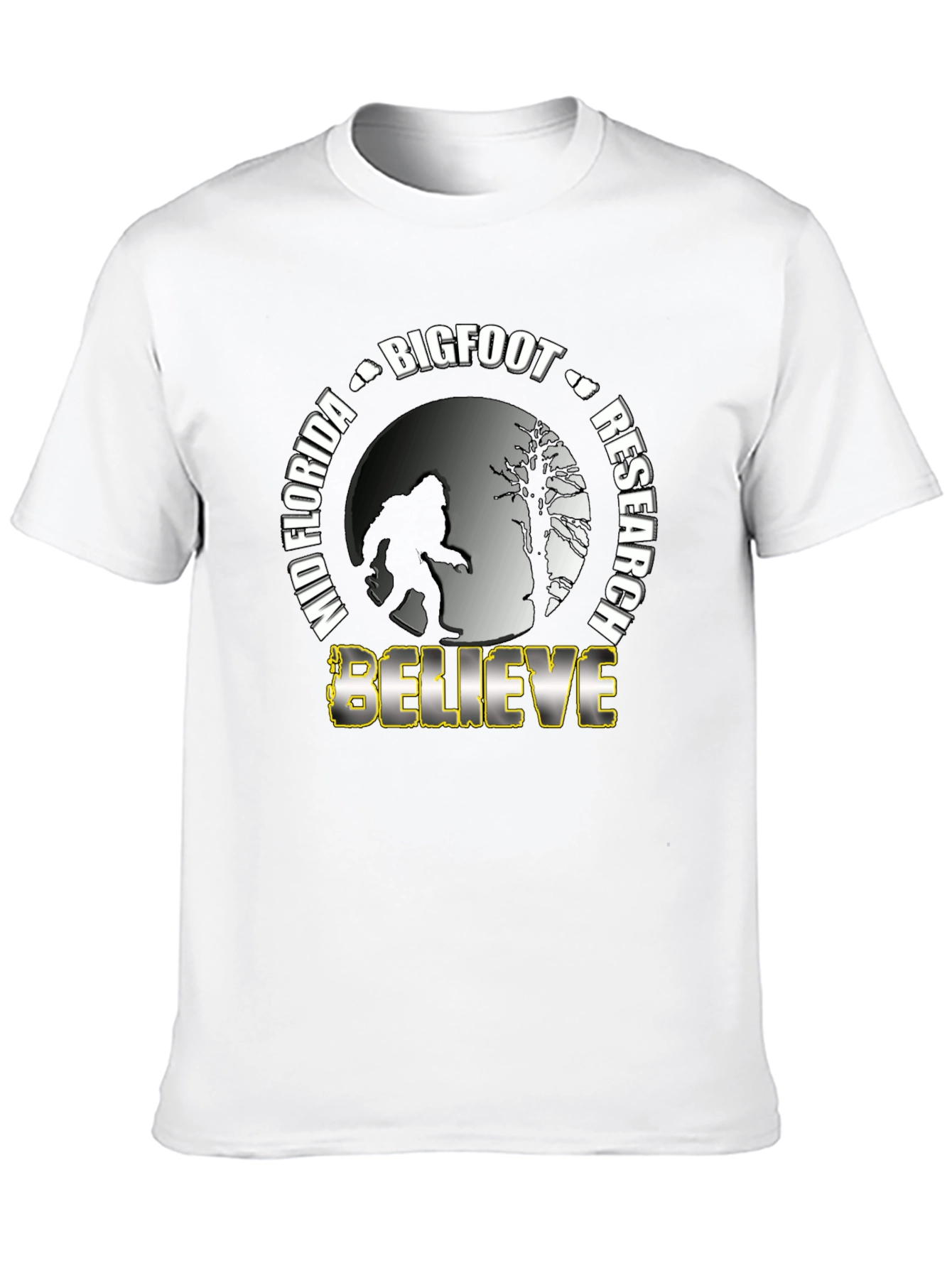 Mid Florida Bigfoot Research Believe T-Shirt