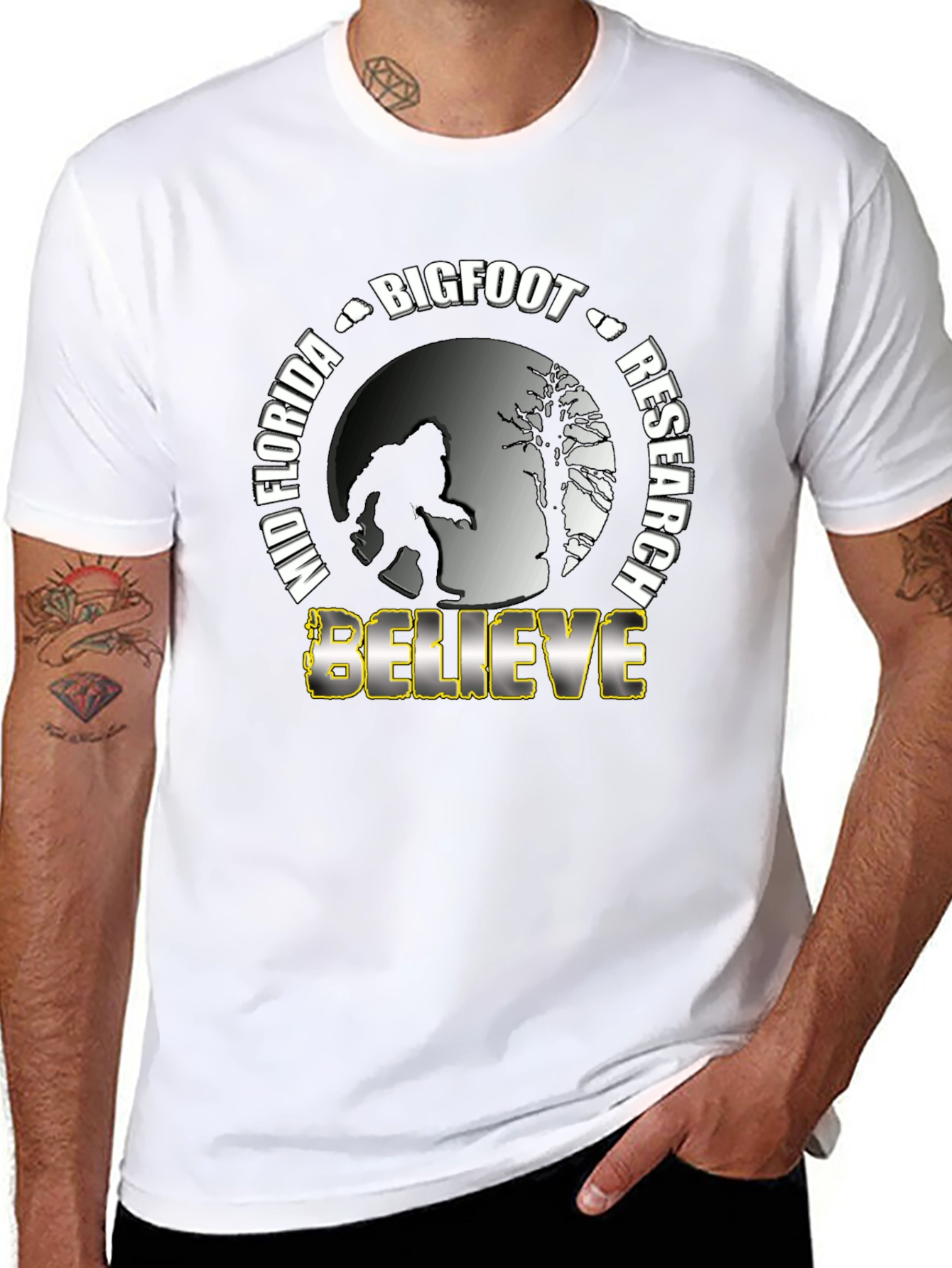 Mid Florida Bigfoot Research Believe T-Shirt