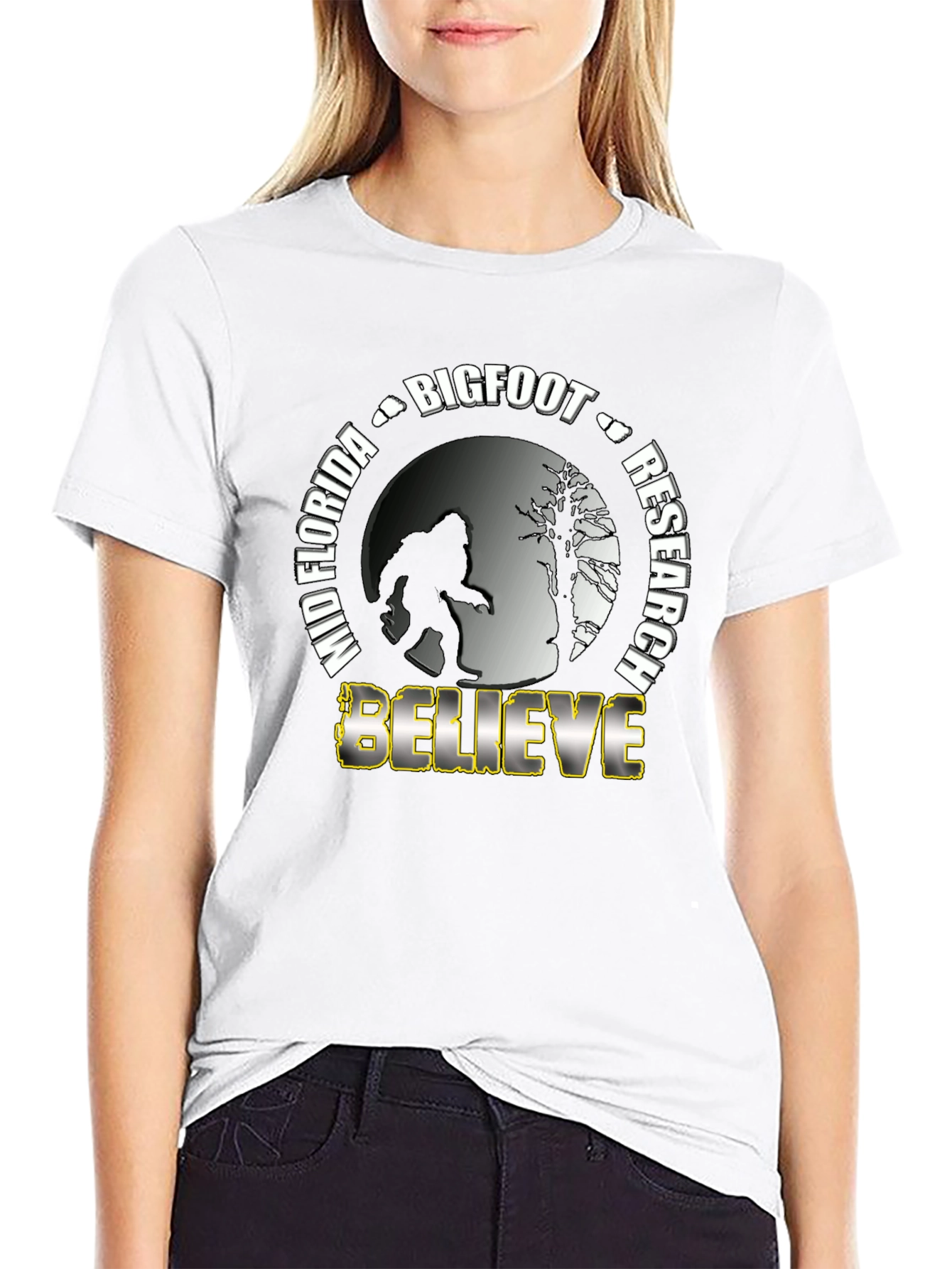 Mid Florida Bigfoot Research Believe T-Shirt