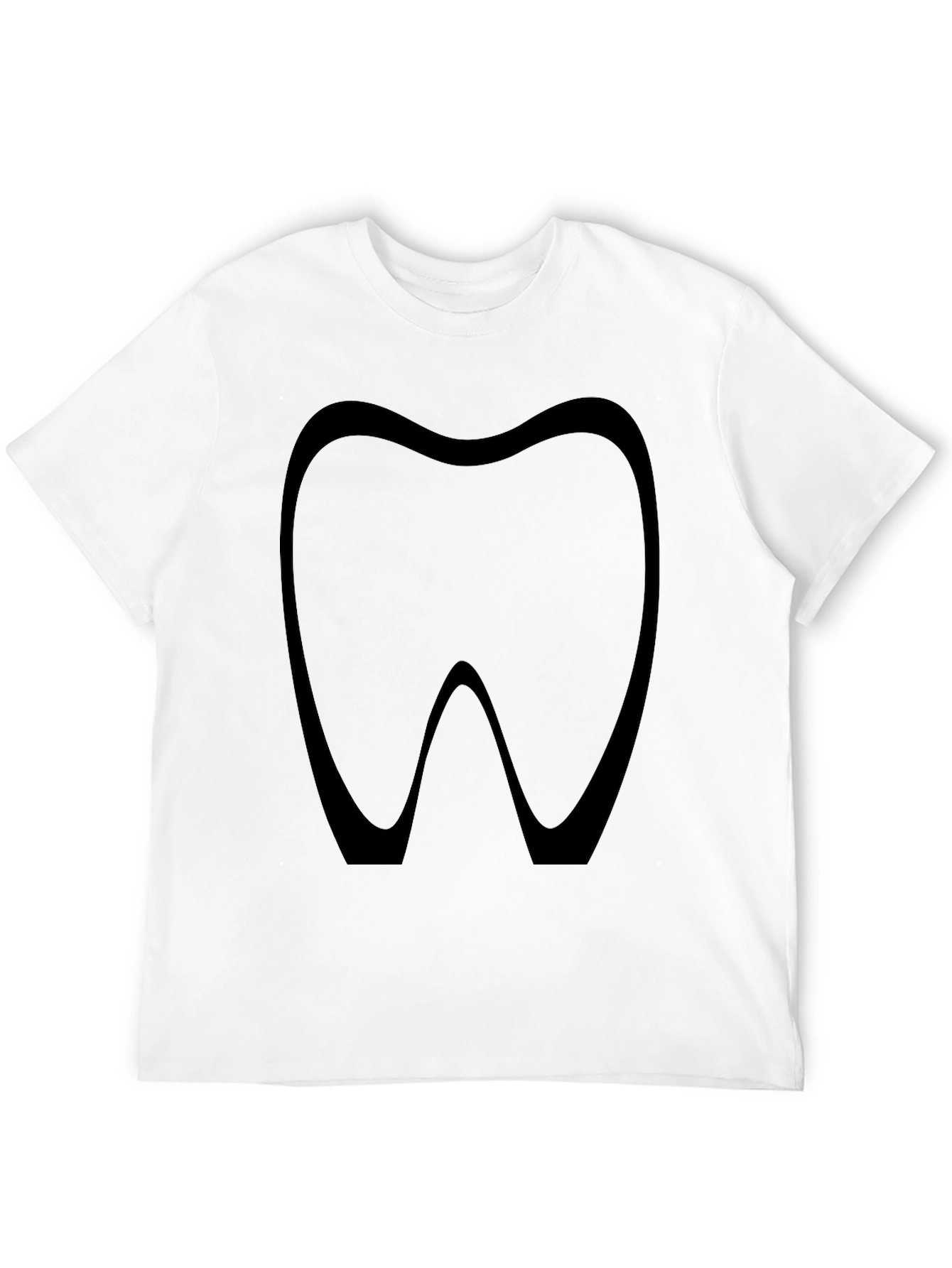 Dental Health Tee - Tooth Silhouette T-Shirt