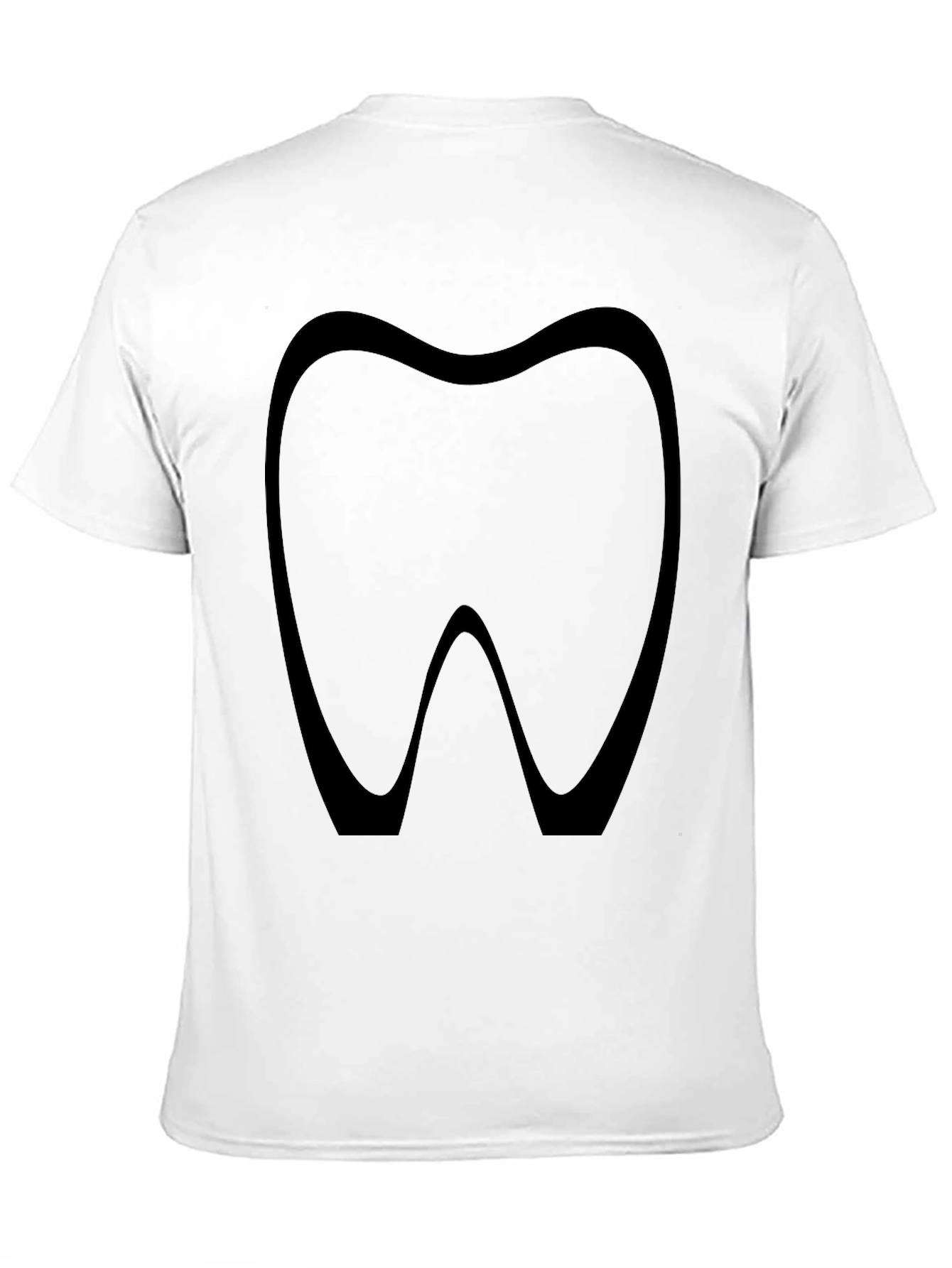 Dental Health Tee - Tooth Silhouette T-Shirt