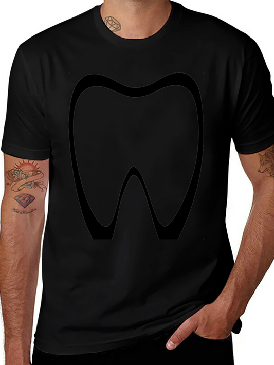 Dental Health Tee - Tooth Silhouette T-Shirt