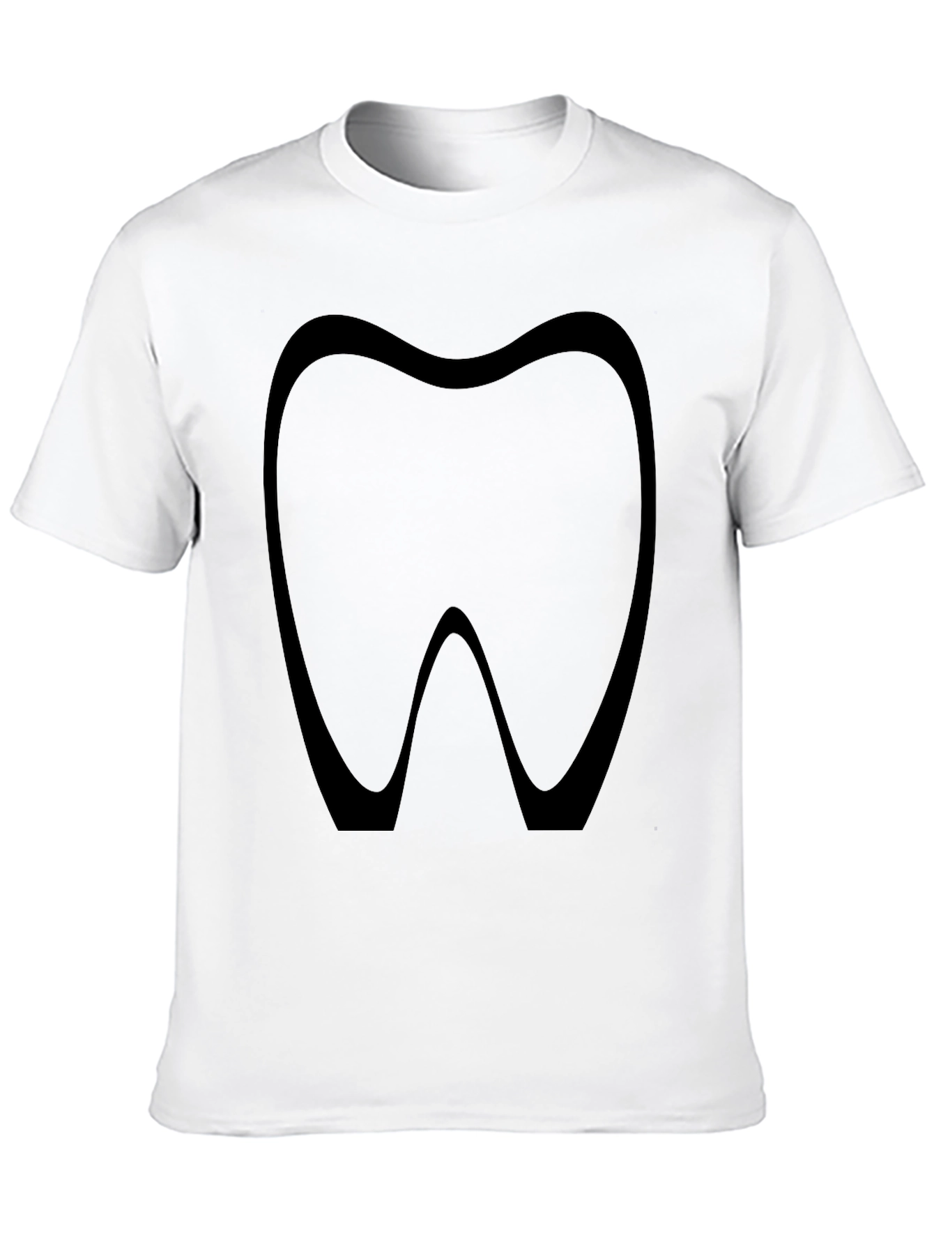Dental Health Tee - Tooth Silhouette T-Shirt