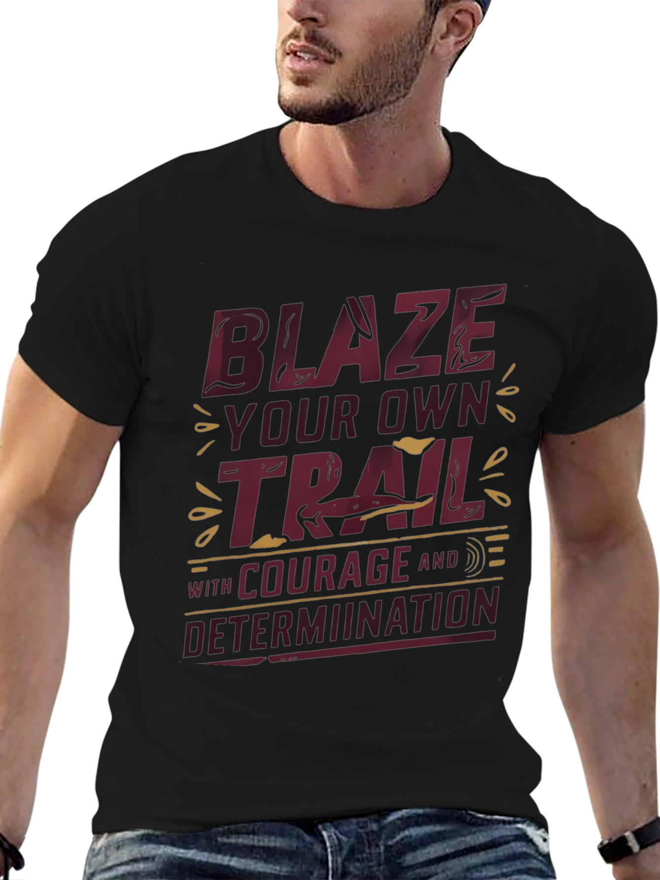 Blaze Your Own Trail Graphic Tee - Inspirational Design