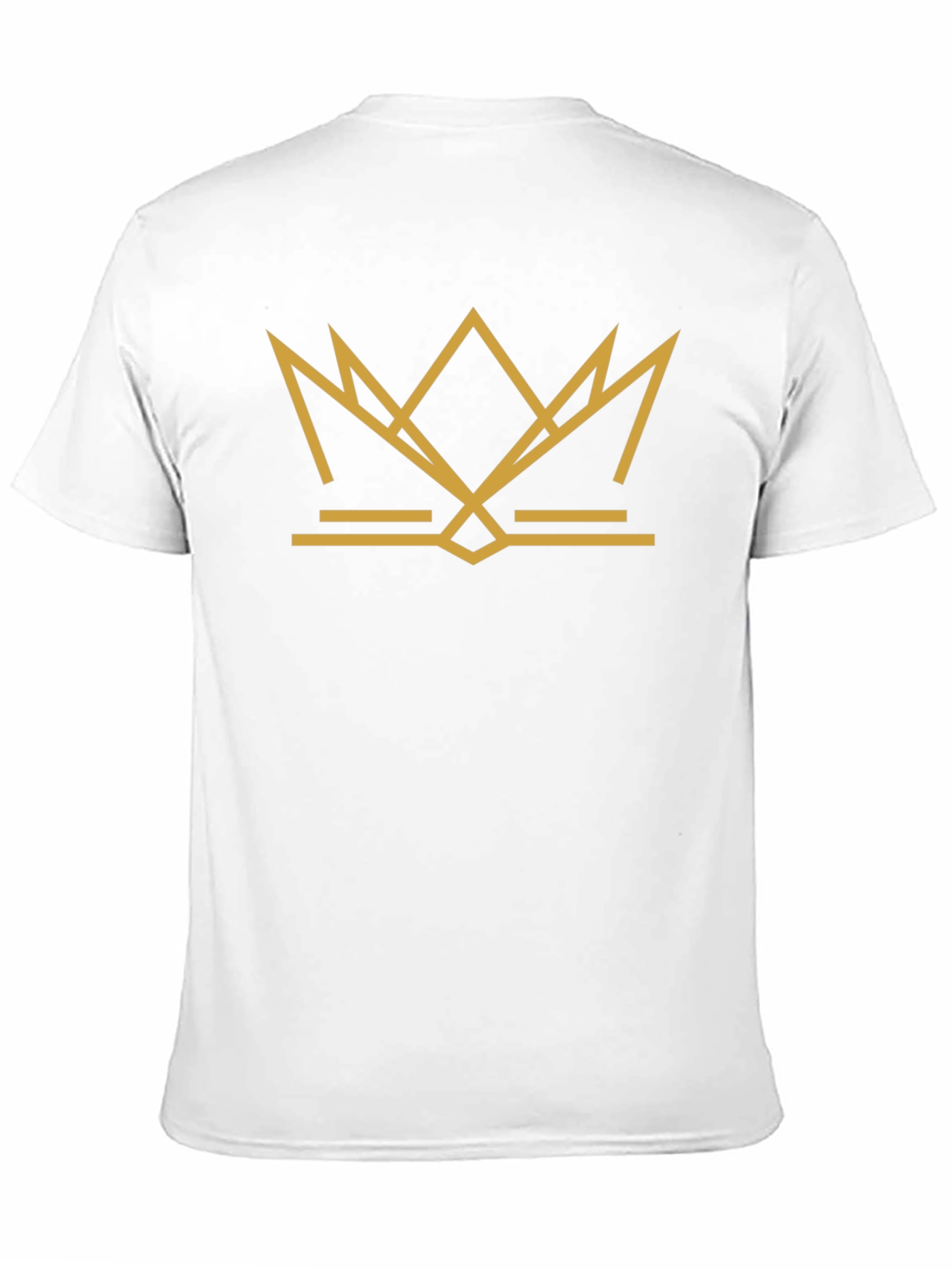 Geometric Crown Graphic Tee - Black