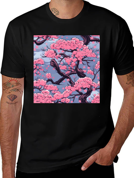 Cherry Blossom Graphic Tee - Stylish Menswear