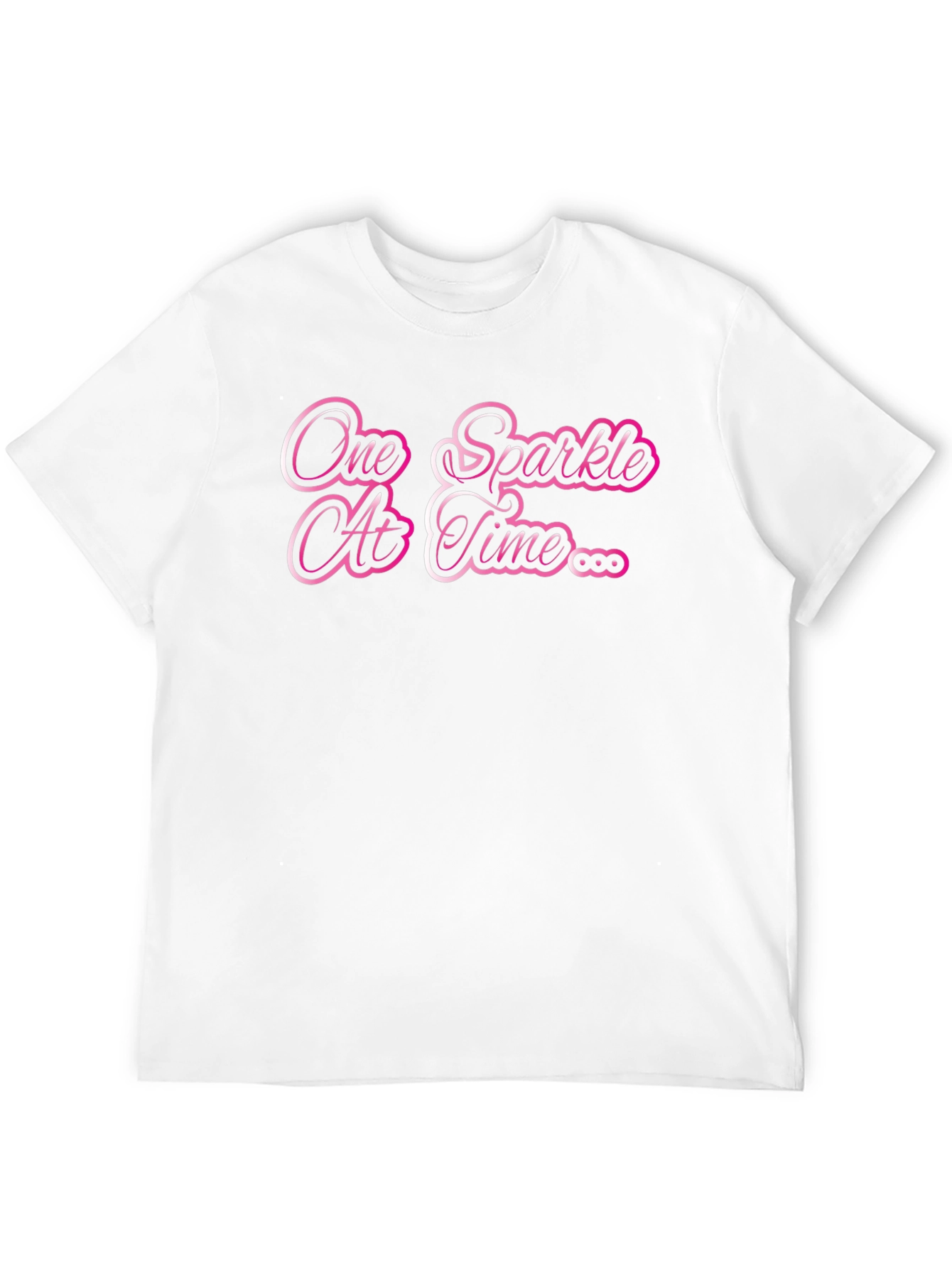 One Sparkle At A Time Black T-Shirt